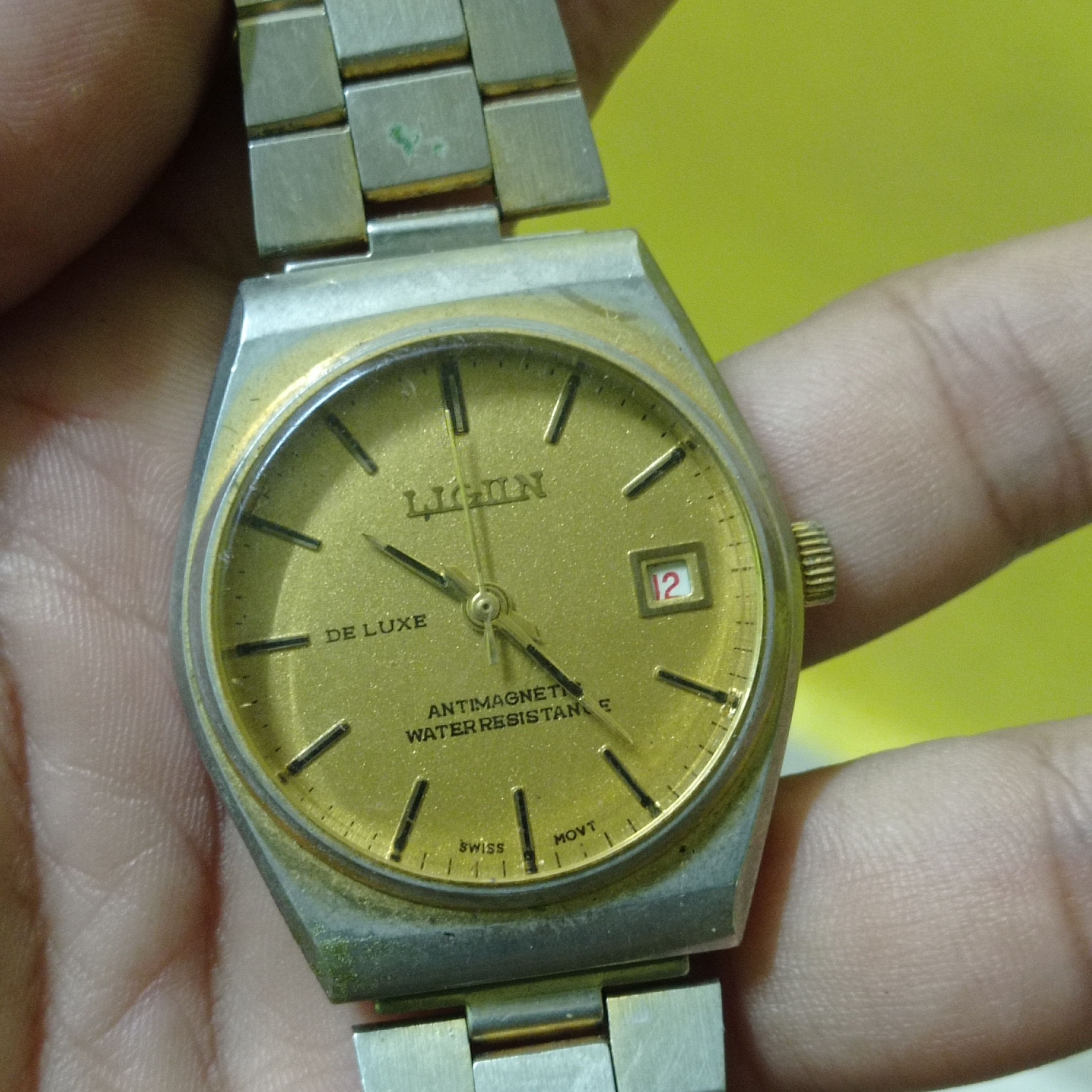 Vintage Retro WATCH BRAND LIGUN DELUXE ANTI-MAGNETIC ENGINE Size ONE SIZE - 2 Thumbnail