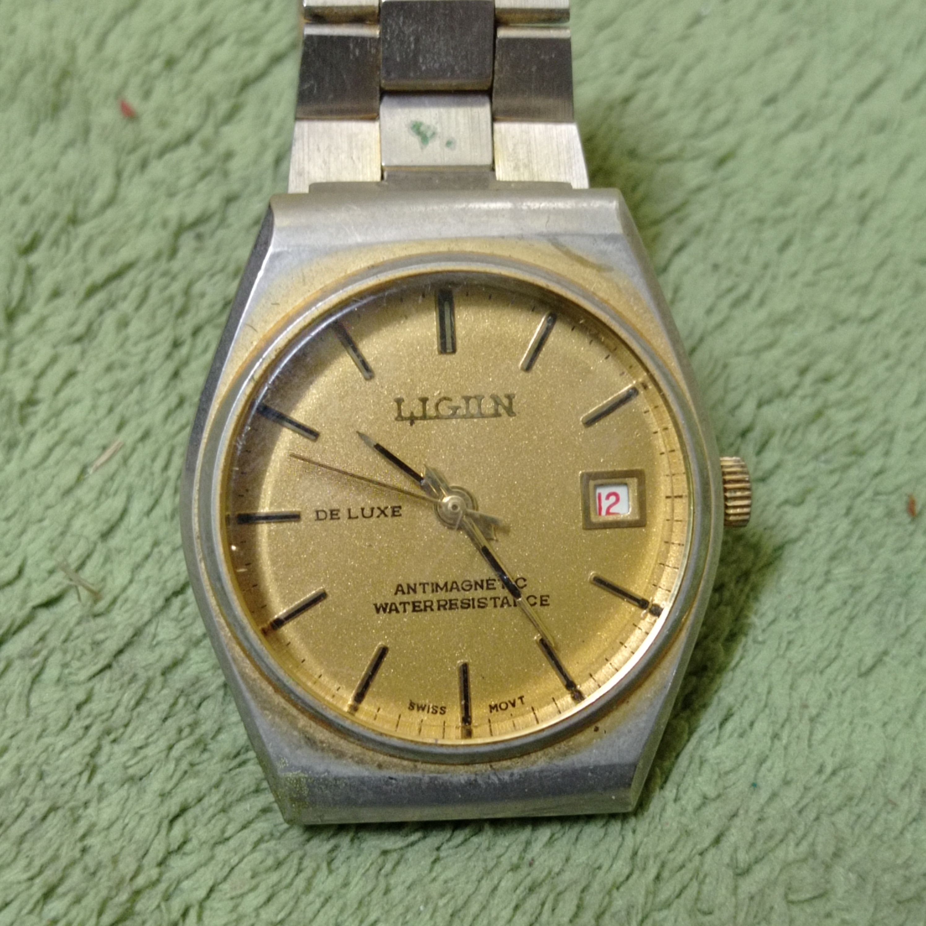 Vintage Retro WATCH BRAND LIGUN DELUXE ANTI-MAGNETIC ENGINE Size ONE SIZE - 5 Thumbnail
