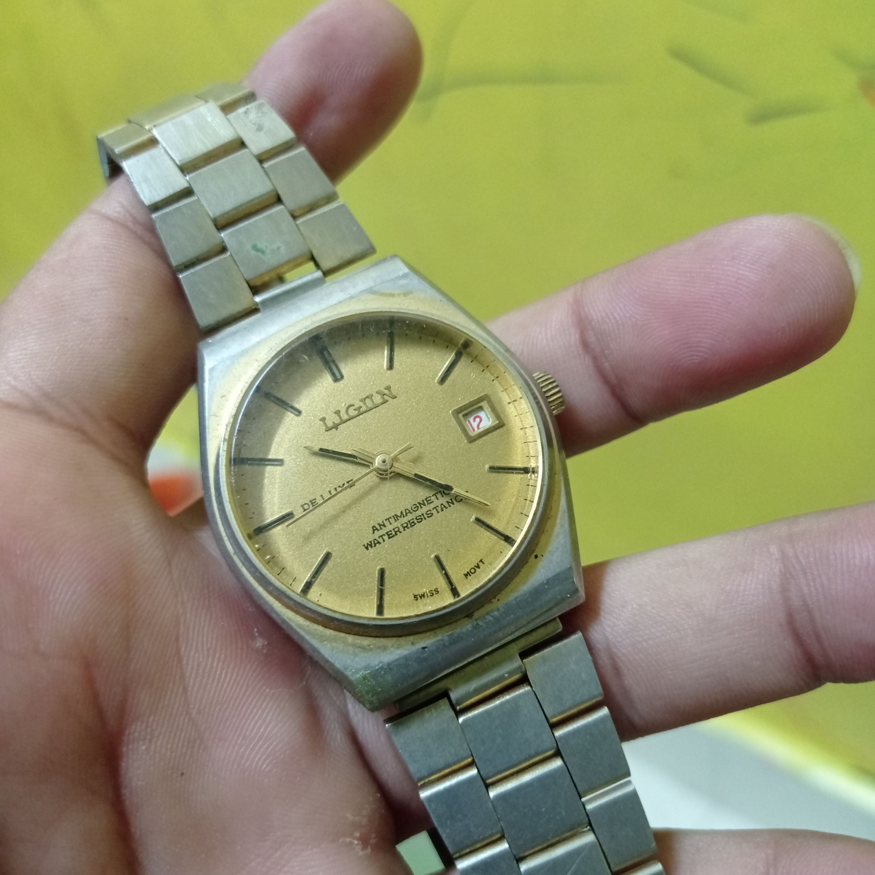 Vintage Retro WATCH BRAND LIGUN DELUXE ANTI-MAGNETIC ENGINE Size ONE SIZE - 7 Thumbnail