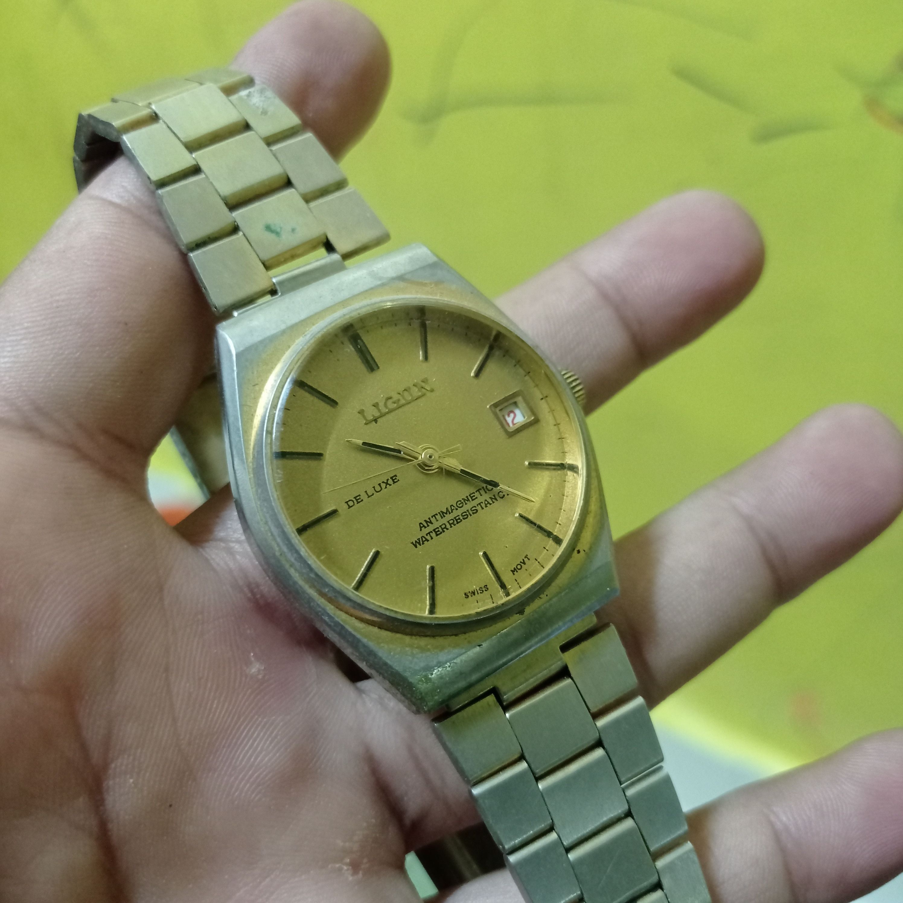 Vintage Retro WATCH BRAND LIGUN DELUXE ANTI-MAGNETIC ENGINE Size ONE SIZE - 16 Thumbnail