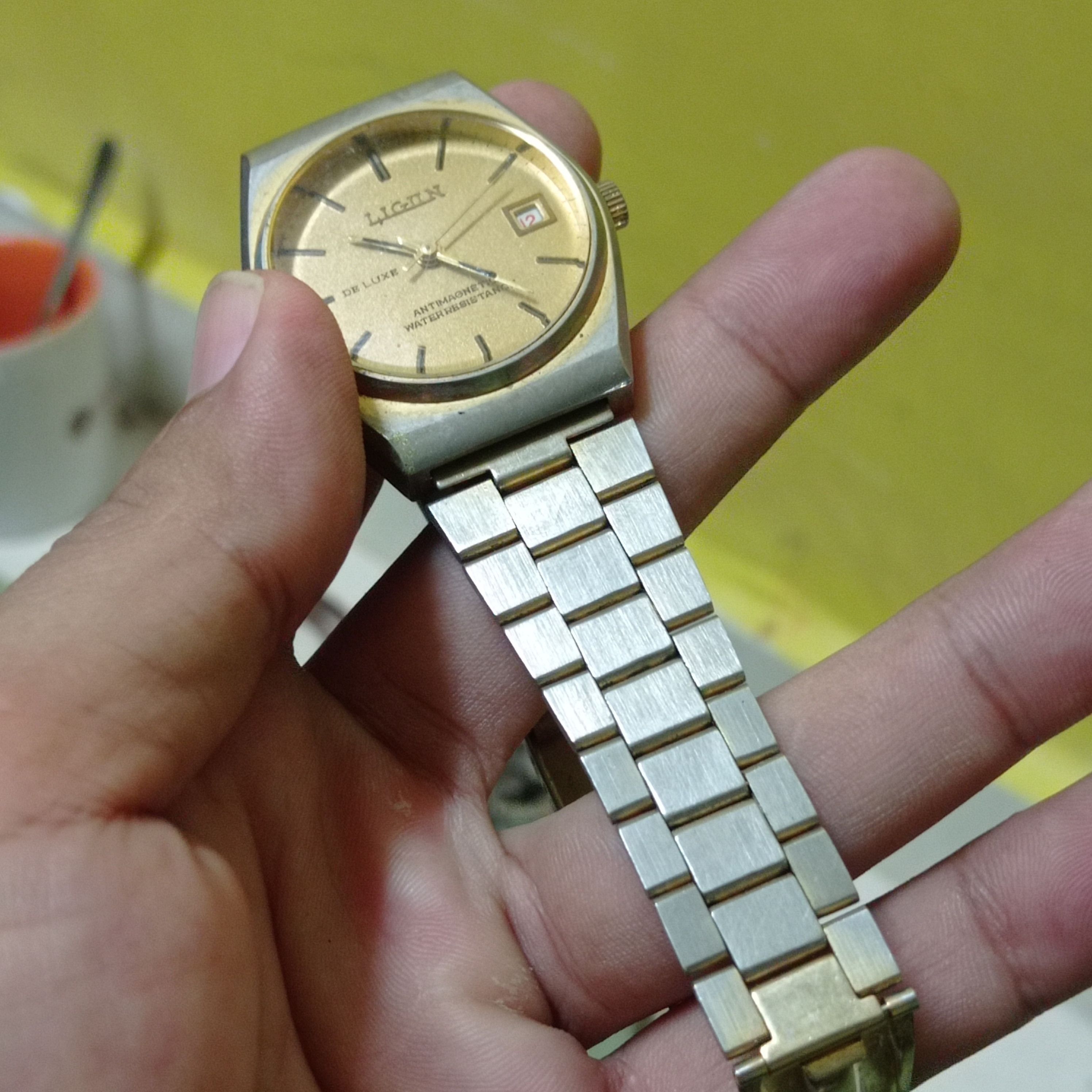 Vintage Retro WATCH BRAND LIGUN DELUXE ANTI-MAGNETIC ENGINE Size ONE SIZE - 9 Thumbnail