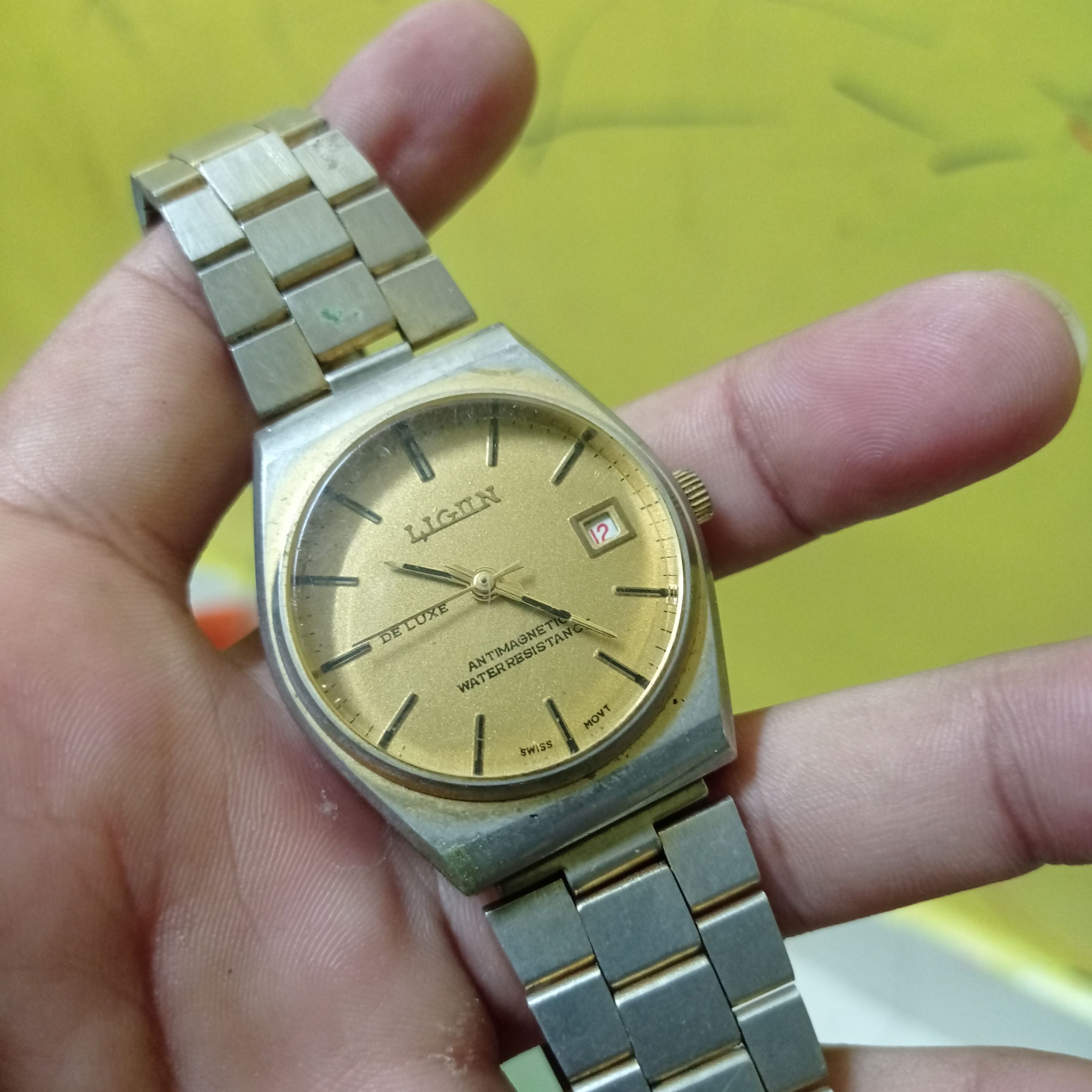 Vintage Retro WATCH BRAND LIGUN DELUXE ANTI-MAGNETIC ENGINE Size ONE SIZE - 14 Thumbnail