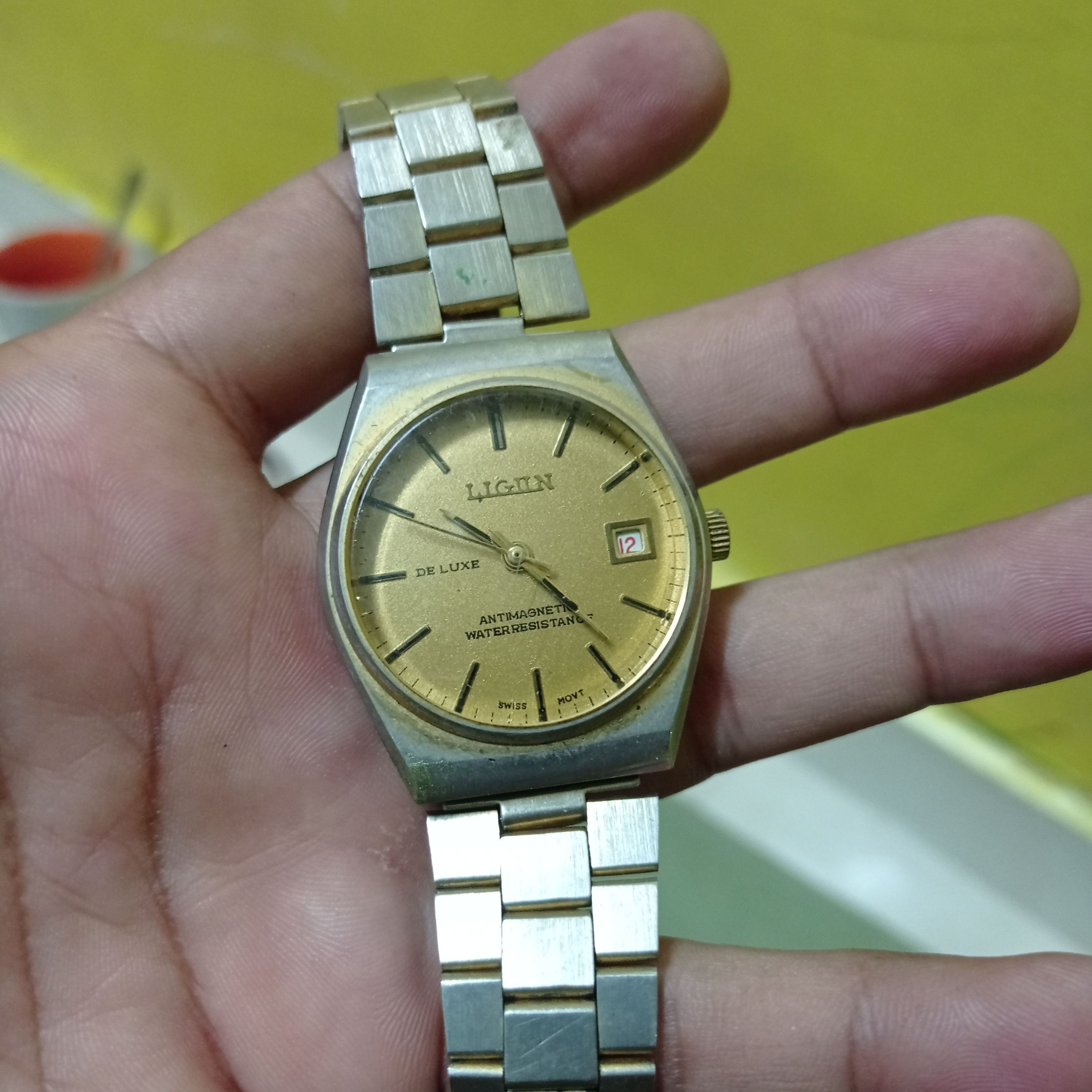 Vintage Retro WATCH BRAND LIGUN DELUXE ANTI-MAGNETIC ENGINE Size ONE SIZE - 8 Thumbnail