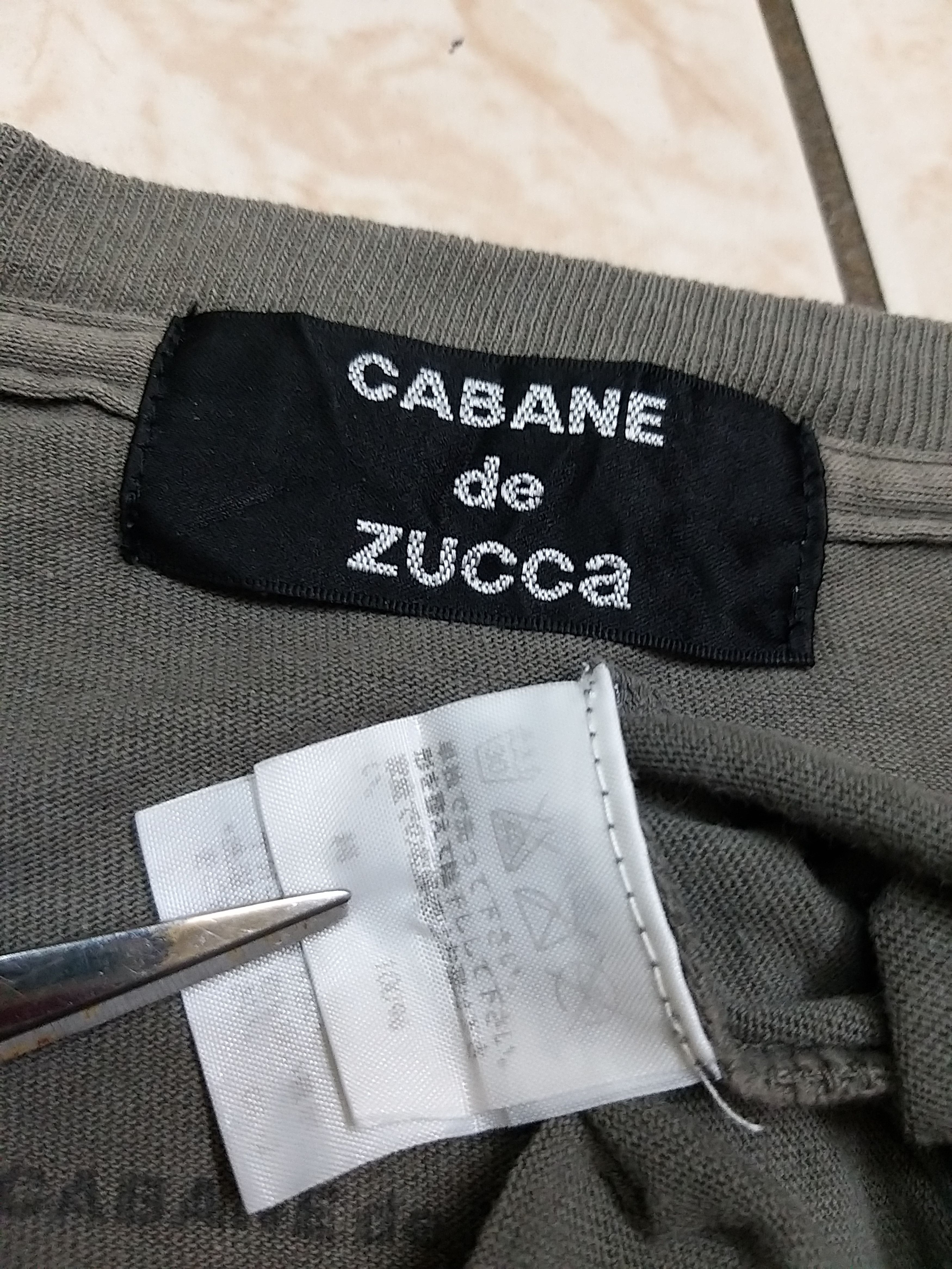 CABANE de ZUCCa SICK🔥AUTHENTIC CABANE DE ZUCCA T SHIRT Size US S / EU 44-46 / 1 - 9 Thumbnail