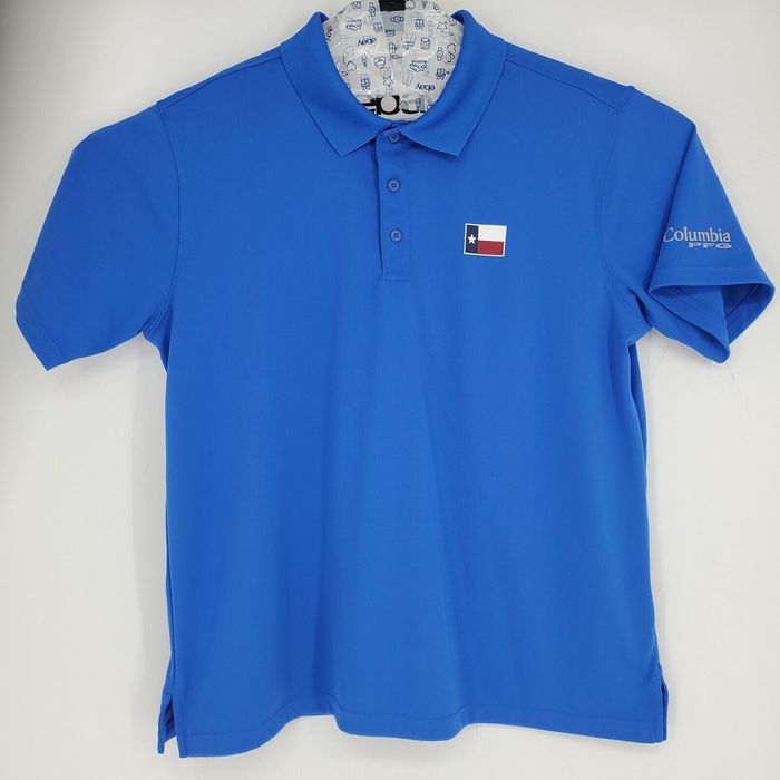 Chemise Columbia PFG Pêche Homme - Taille XL - Bleu - Occasion TB état (détails)