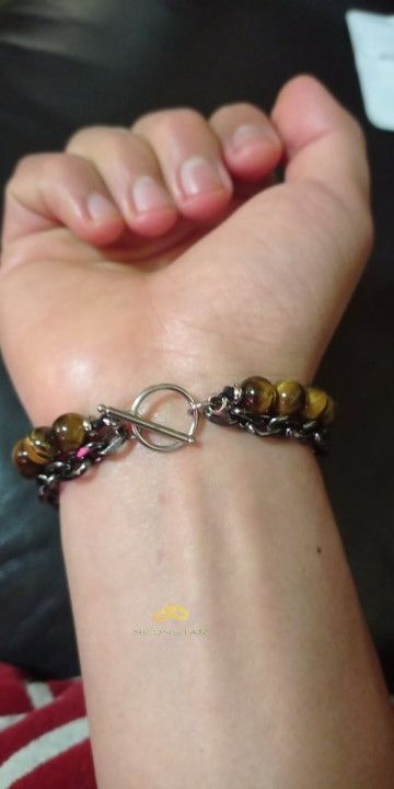 Jewelry 21.5cm*8mm Yellow Bracelet Size ONE SIZE - 4 Thumbnail