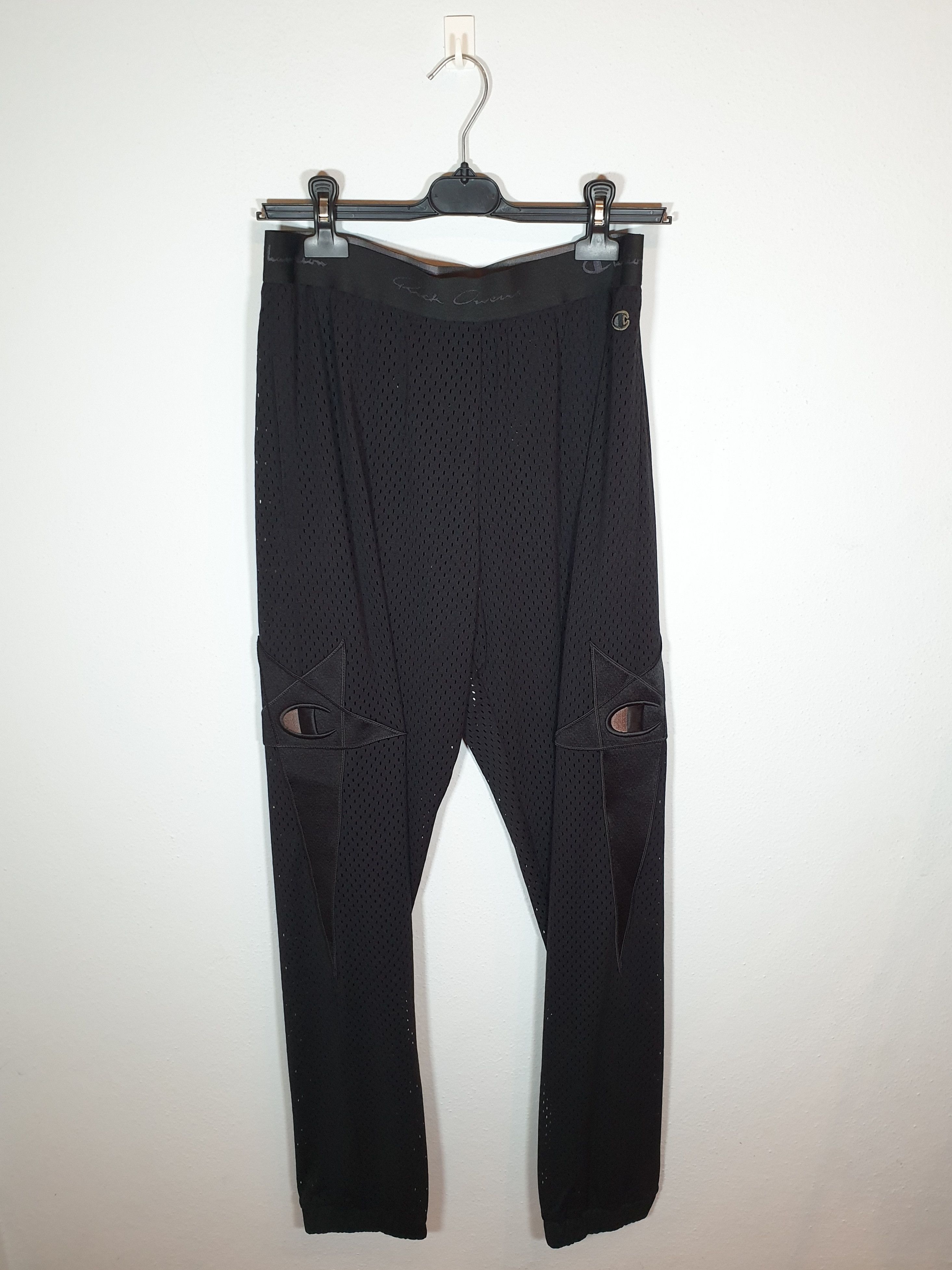 Rick Owens Rick Owens x Champion Reverse Wave Mesh Track Pant Size US 34 / EU 50 - 1 Thumbnail