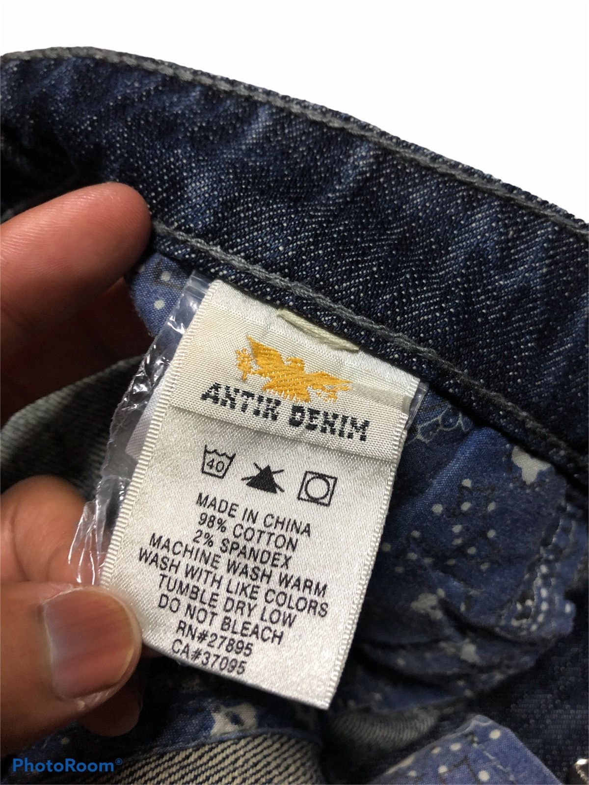 Antik Denim FLARE⚡️ANTIK DENIM USA EMBROIDERY BACK POCKET Size 33" - 9 Thumbnail