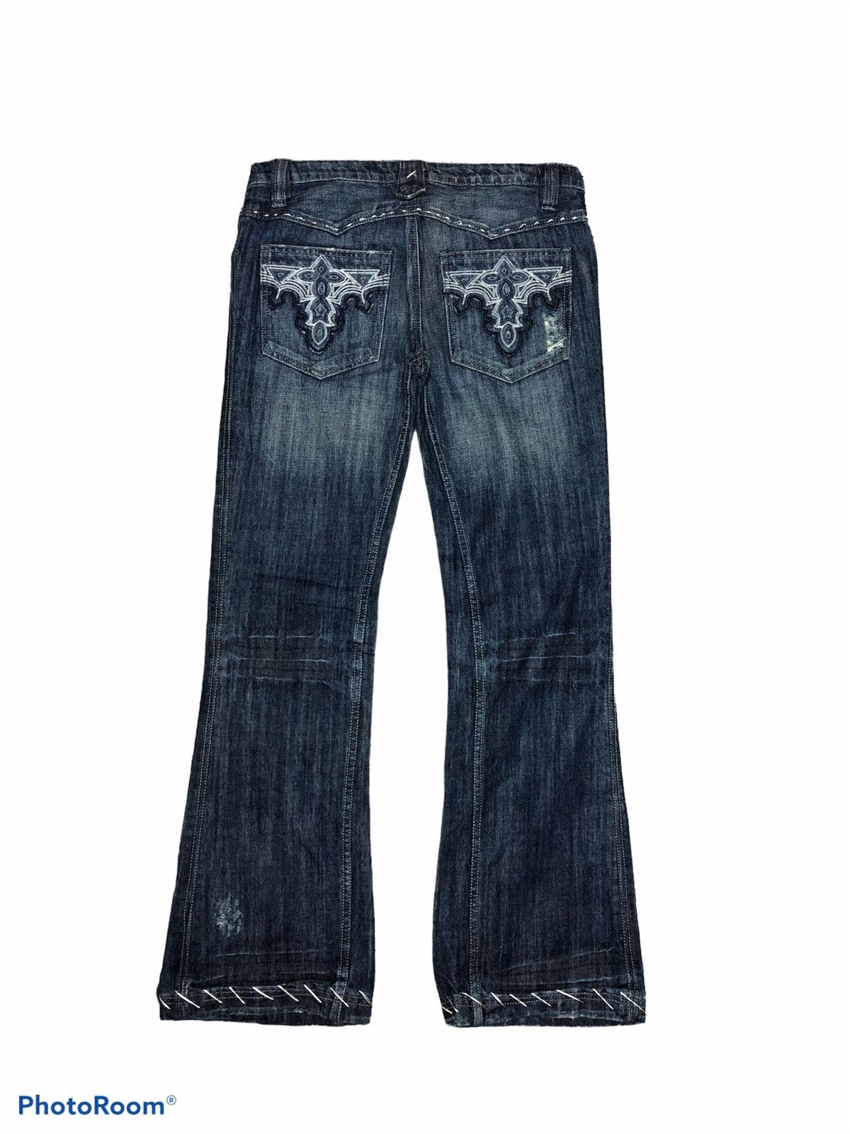 Antik Denim FLARE⚡️ANTIK DENIM USA EMBROIDERY BACK POCKET Size 33" - 2 Thumbnail