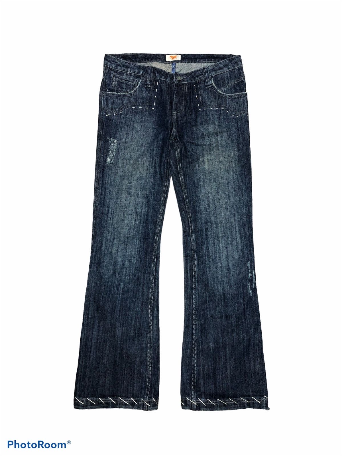 Antik Denim FLARE⚡️ANTIK DENIM USA EMBROIDERY BACK POCKET Size 33" - 1 Thumbnail