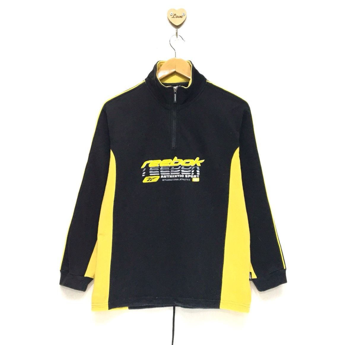 Reebok Reebok Side Tape Half Zip Sweatshirt Size US S / EU 44-46 / 1 - 1 Thumbnail