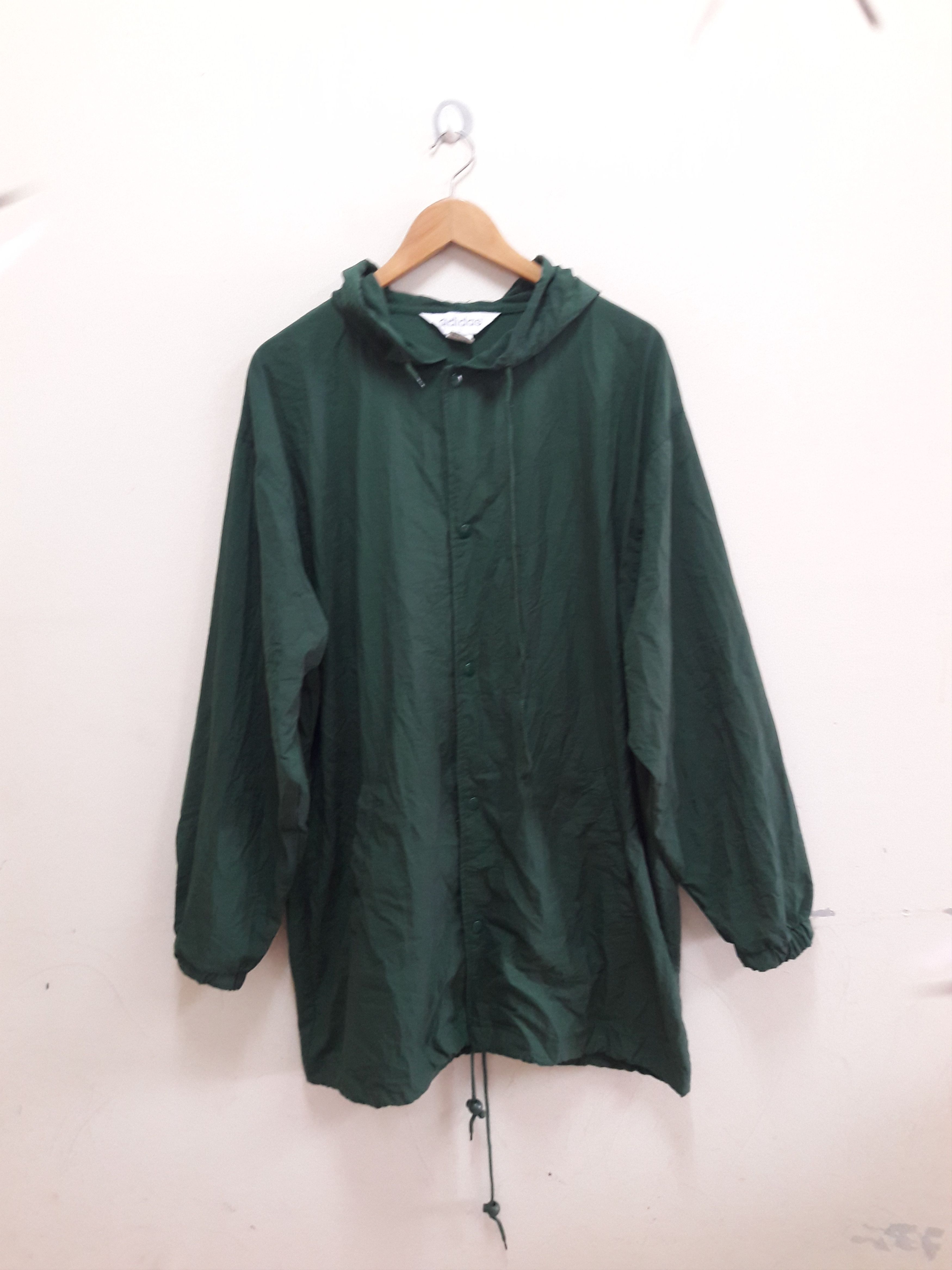 Adidas Vintage Adidas Big Logo Hoodies Long Jackets Size US L / EU 52-54 / 3 - 3 Thumbnail