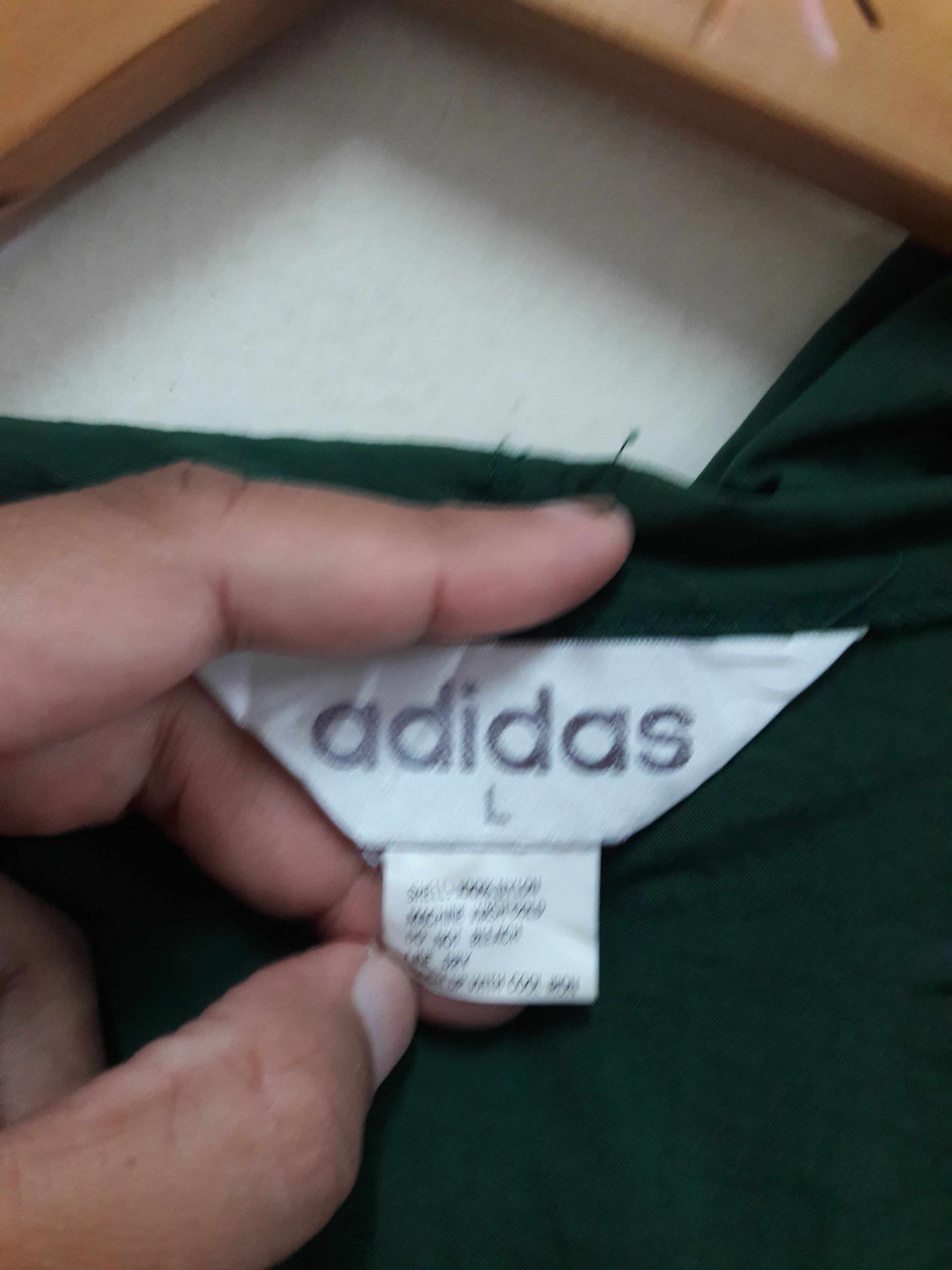Adidas Vintage Adidas Big Logo Hoodies Long Jackets Size US L / EU 52-54 / 3 - 6 Thumbnail
