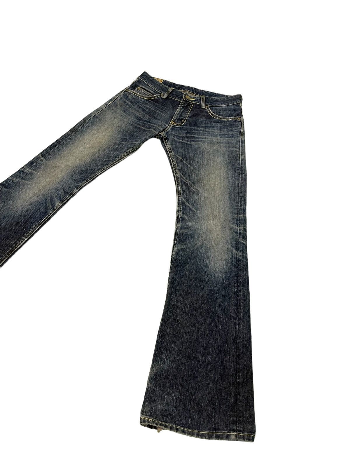 Lee Flare Jeans Lee Japan Clawmark Denim Low Rise Boot Cut 3🟦5 Size US 29 - 3 Thumbnail