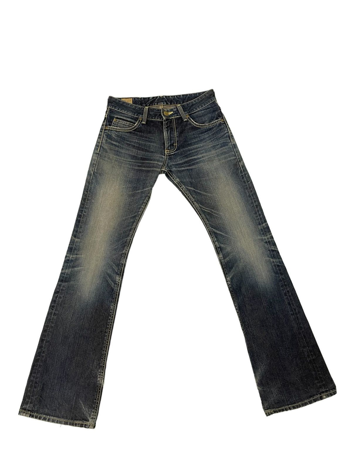 Lee Flare Jeans Lee Japan Clawmark Denim Low Rise Boot Cut 3🟦5 Size US 29 - 2 Thumbnail