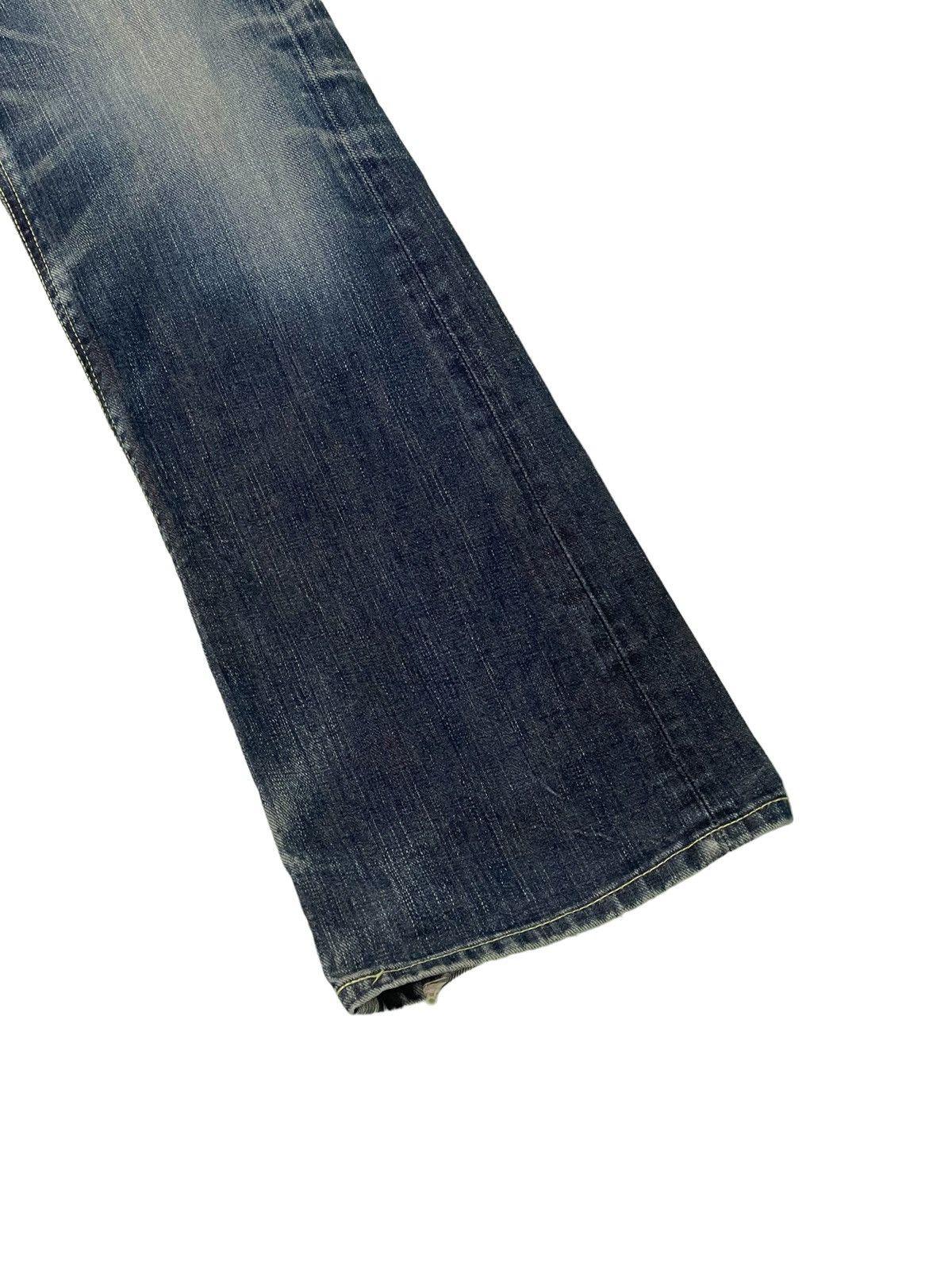 Lee Flare Jeans Lee Japan Clawmark Denim Low Rise Boot Cut 3🟦5 Size US 29 - 4 Thumbnail