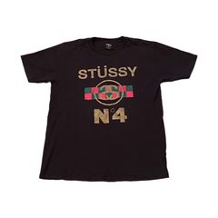 VINTAGE 00s Stussy Prime Cuts Gucci Monogram T Shirt Sz. Medium RARE  Streetwear