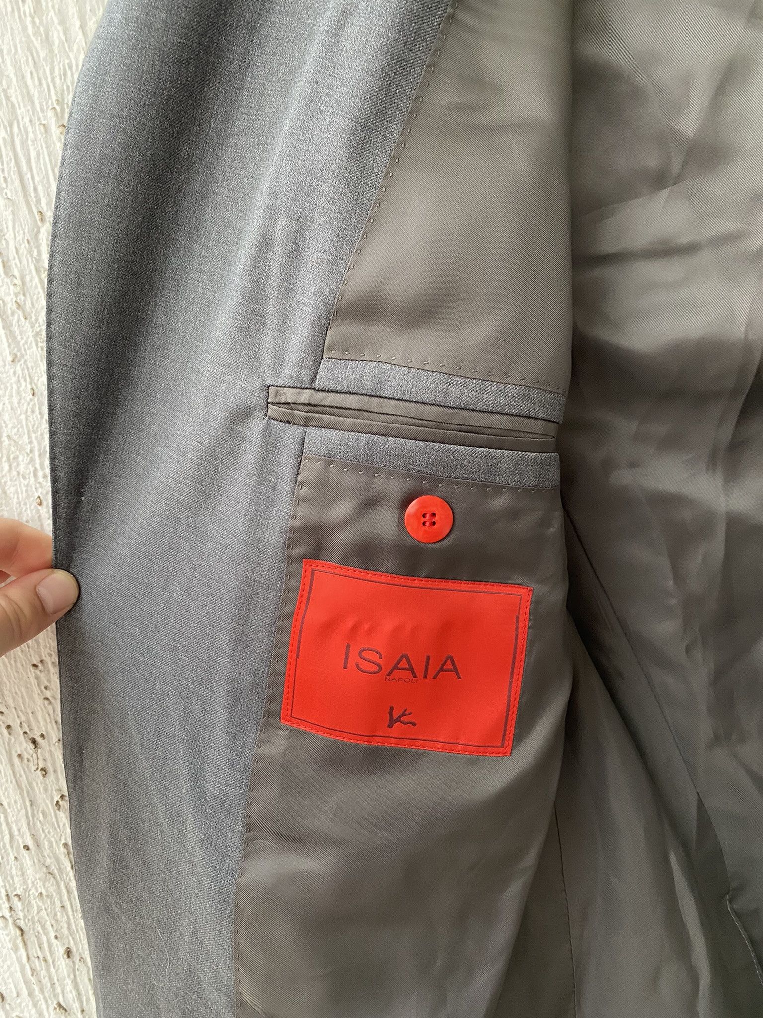 Isaia BNWT grey wool blazer Size US L / EU 52-54 / 3 - 5 Thumbnail