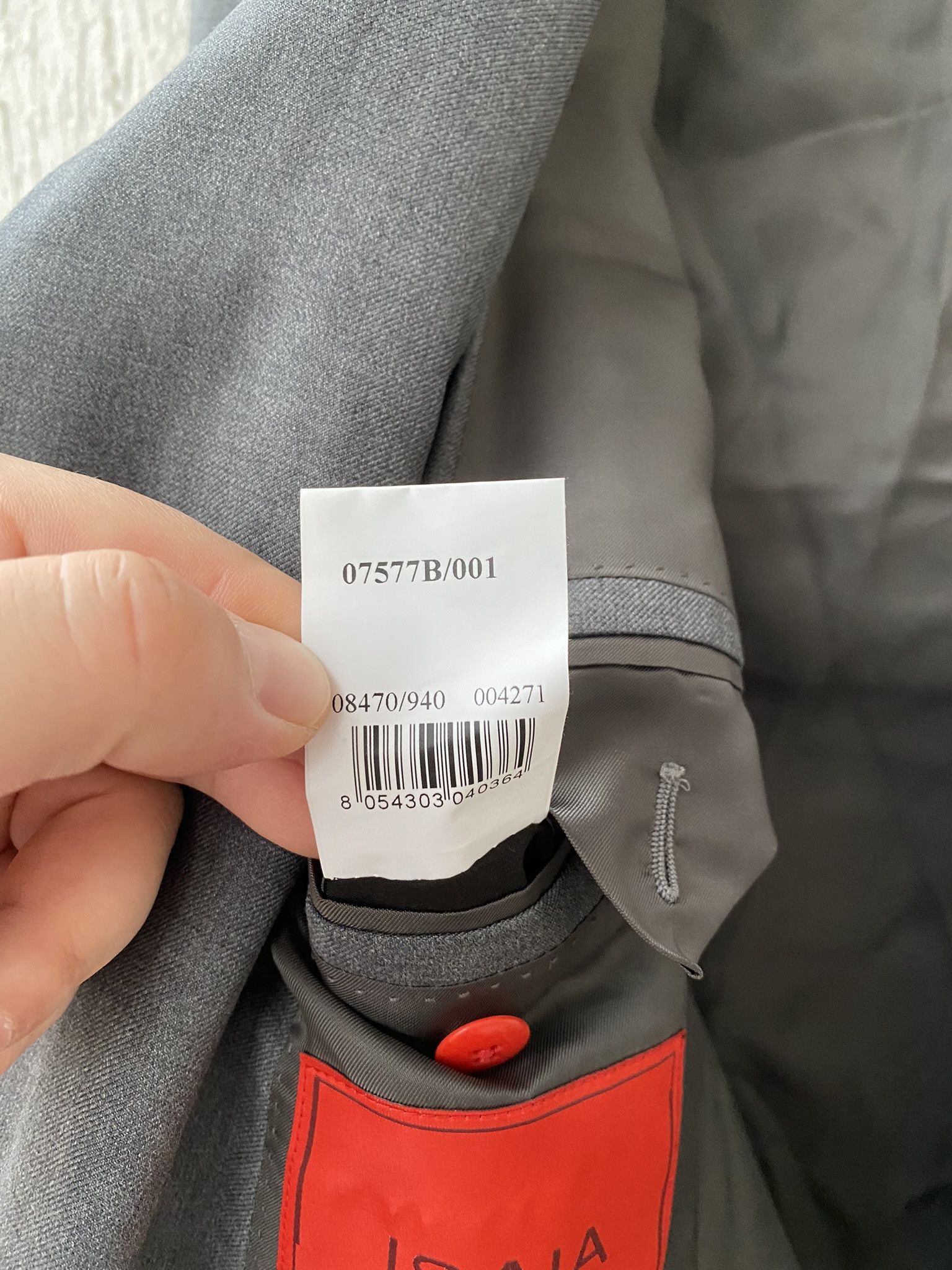 Isaia BNWT grey wool blazer Size US L / EU 52-54 / 3 - 7 Thumbnail