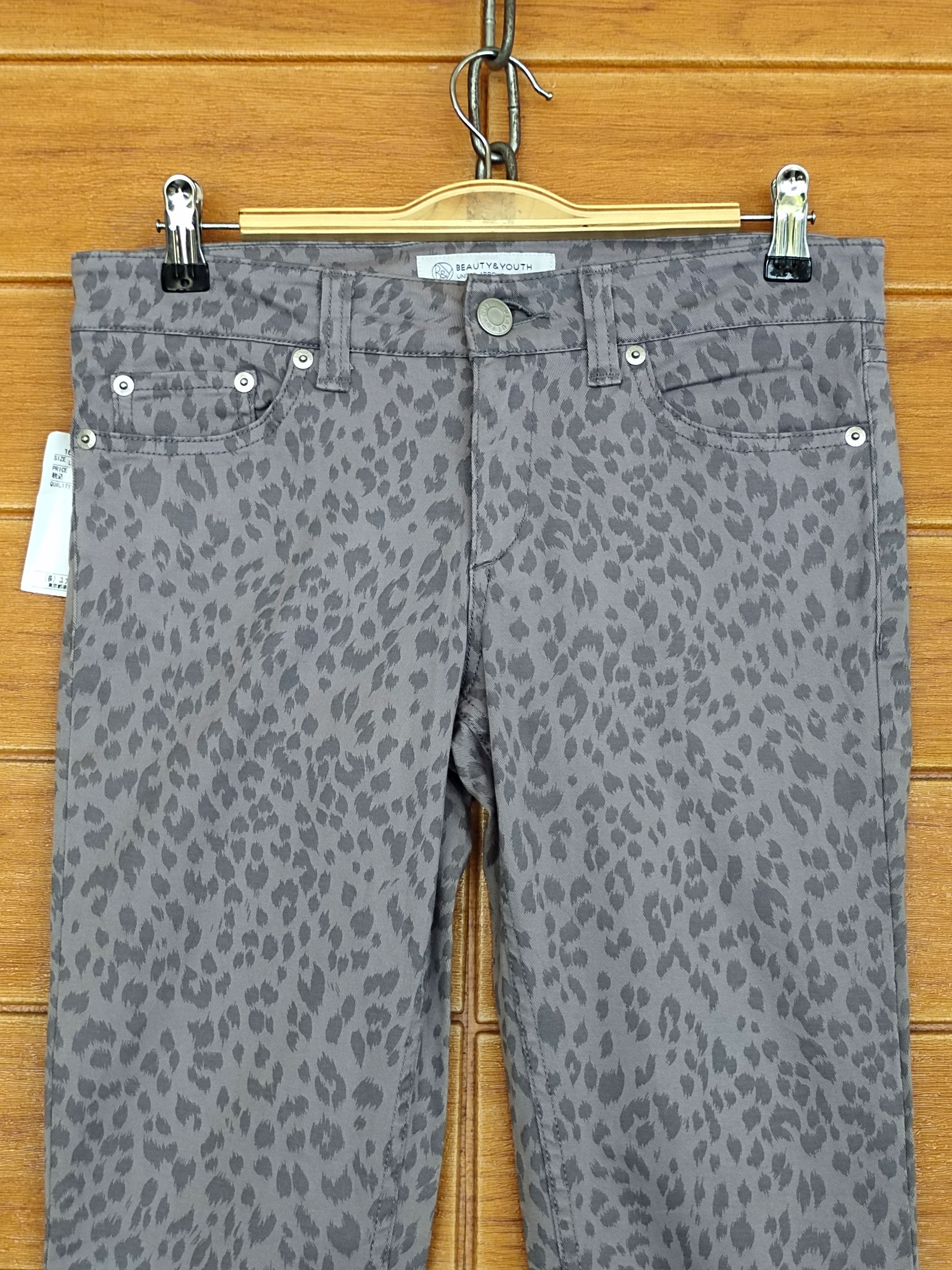 United Arrows United Arrow X Beauty & Youth Leopard Skinny Denim Pants Size US 28 / EU 44 - 2 Thumbnail