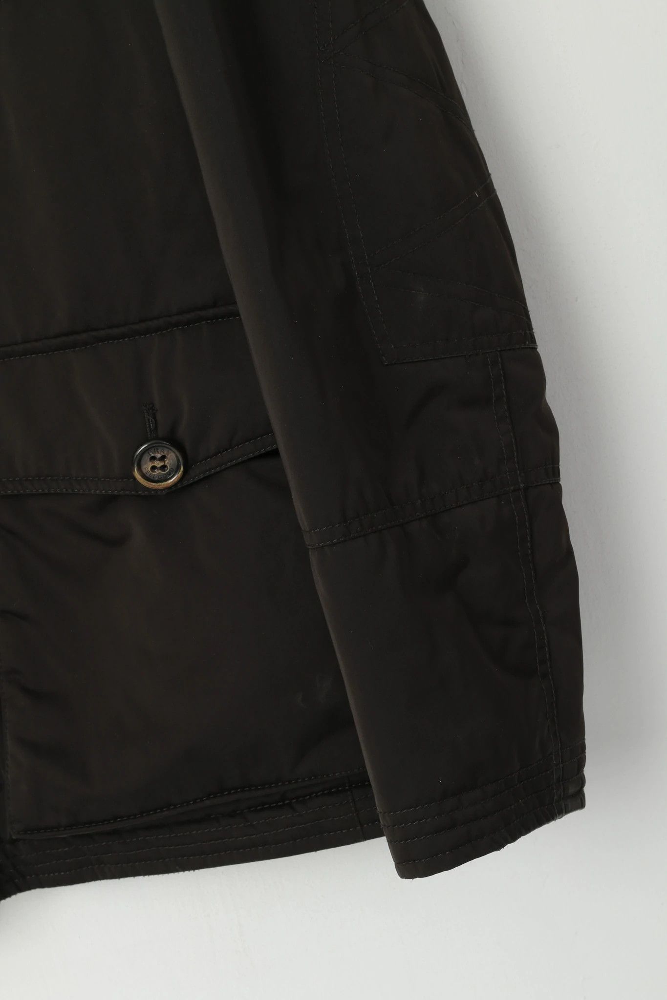 BRAX BRAX Men 42 54 L Jacket Black Hamilton Lyocell Padded 7042 Size US L / EU 52-54 / 3 - 4 Thumbnail