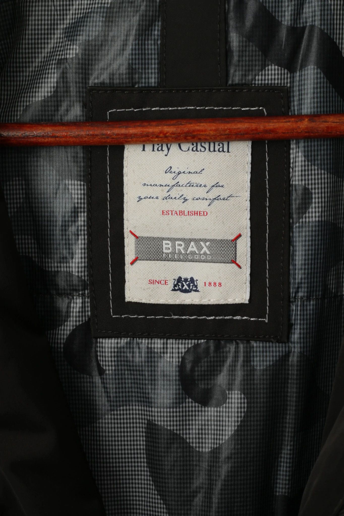 BRAX BRAX Men 42 54 L Jacket Black Hamilton Lyocell Padded 7042 Size US L / EU 52-54 / 3 - 5 Thumbnail