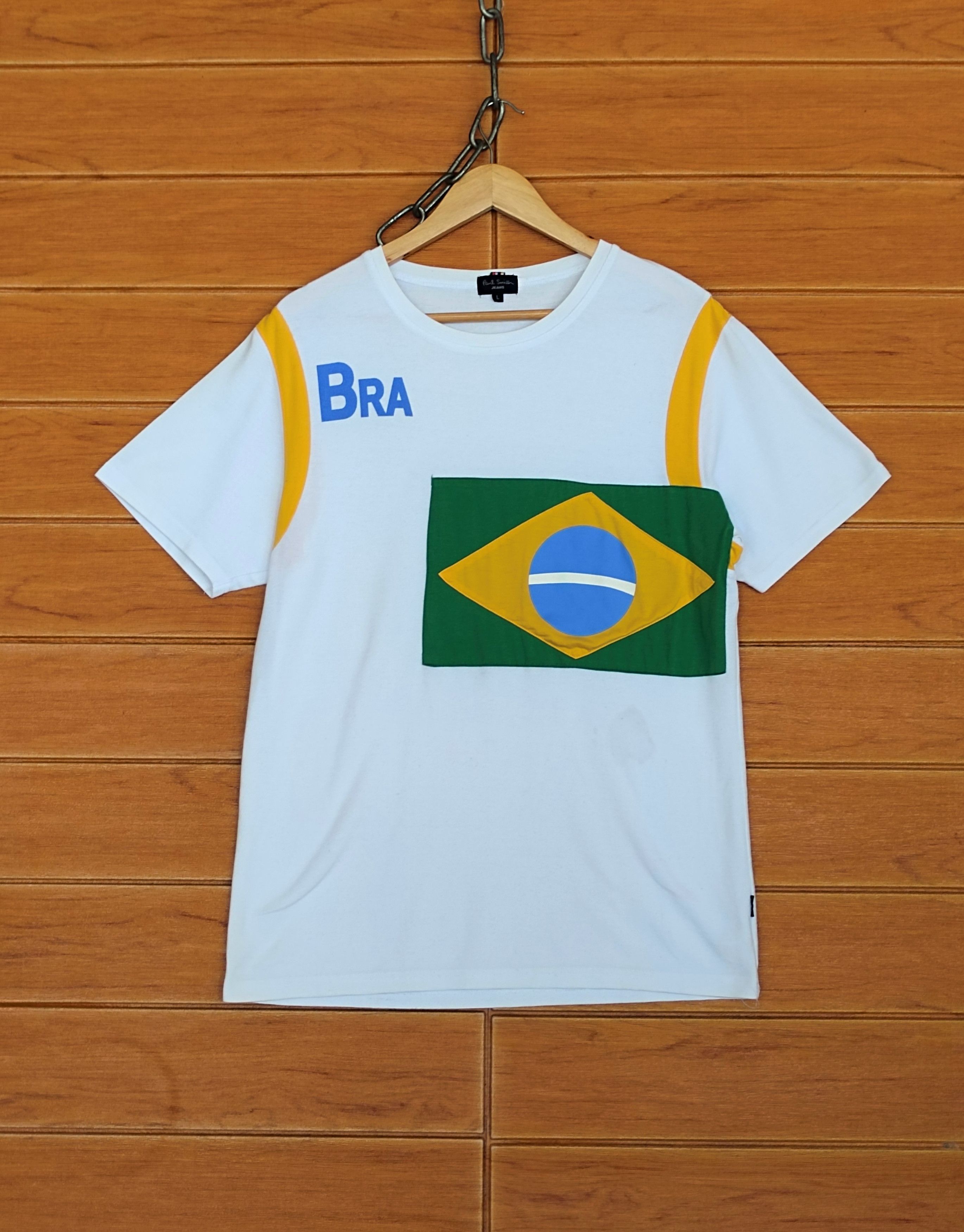 Paul Smith Brazil Flag Patchwork By Paul Smith Raglan Polo Shirt Size US M / EU 48-50 / 2 - 1 Thumbnail