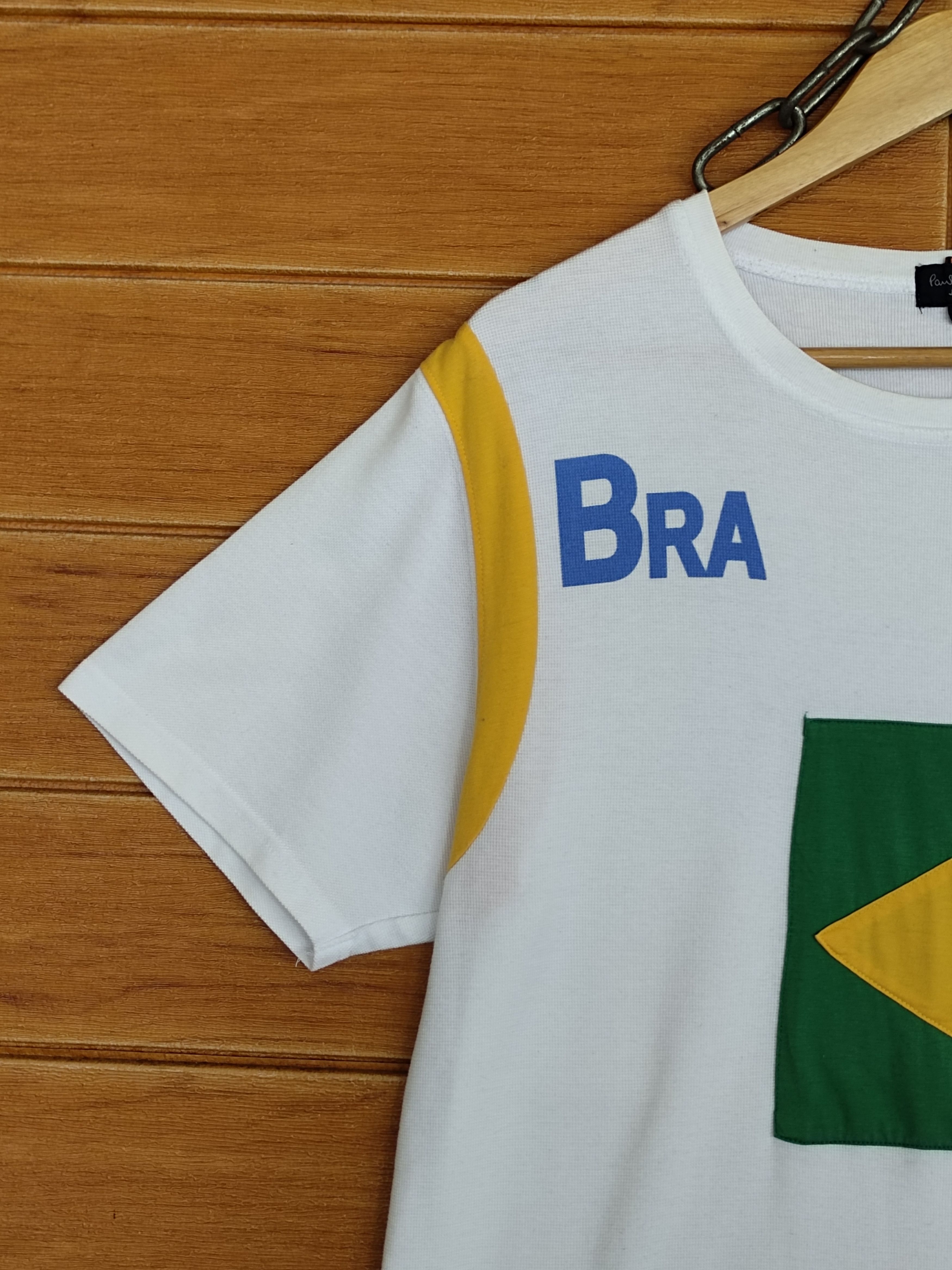 Paul Smith Brazil Flag Patchwork By Paul Smith Raglan Polo Shirt Size US M / EU 48-50 / 2 - 6 Thumbnail