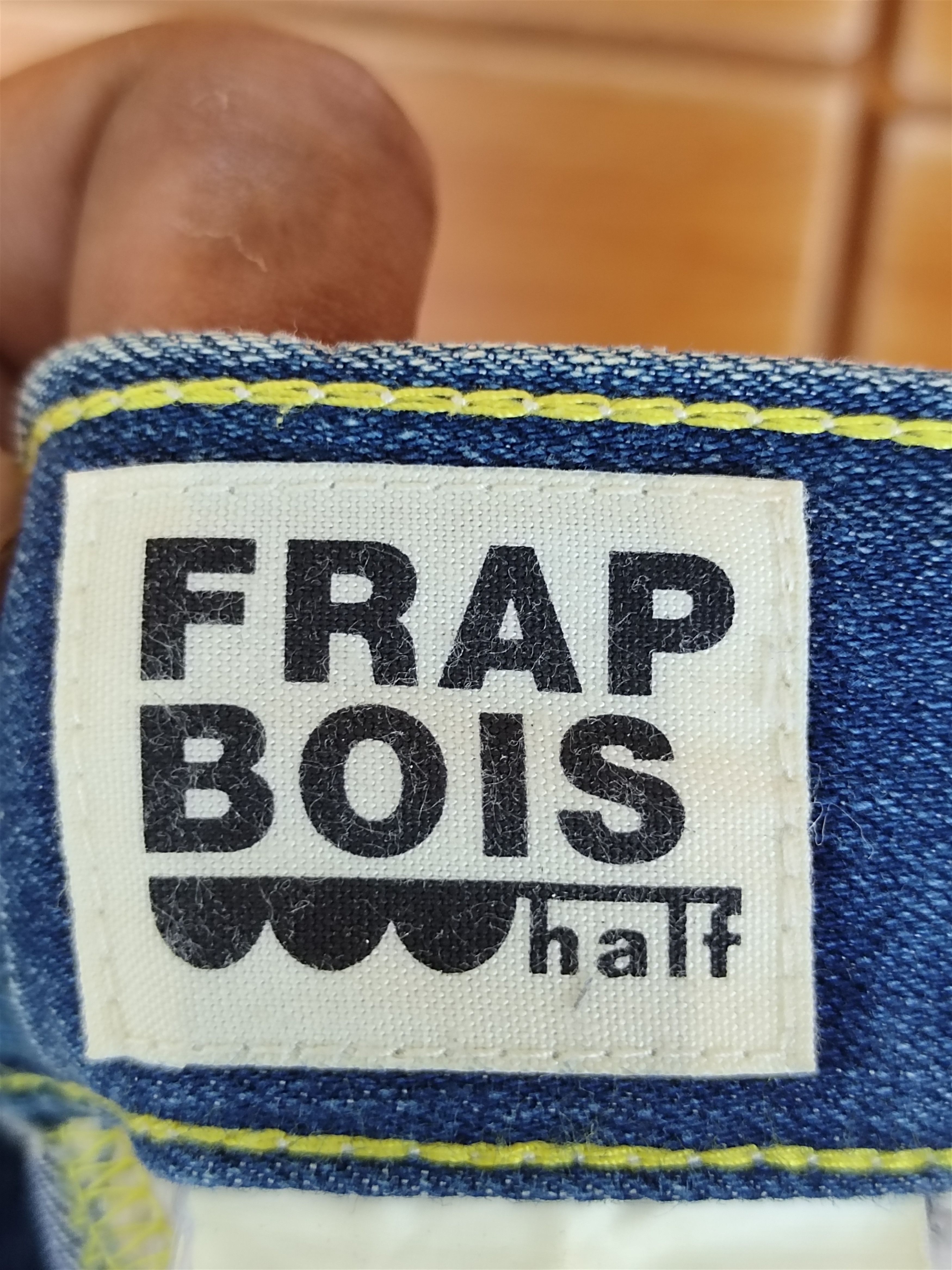 Frapbois Frapbois Patchwork Knee Drop Crotch Denim Pants Size US 30 / EU 46 - 14 Thumbnail