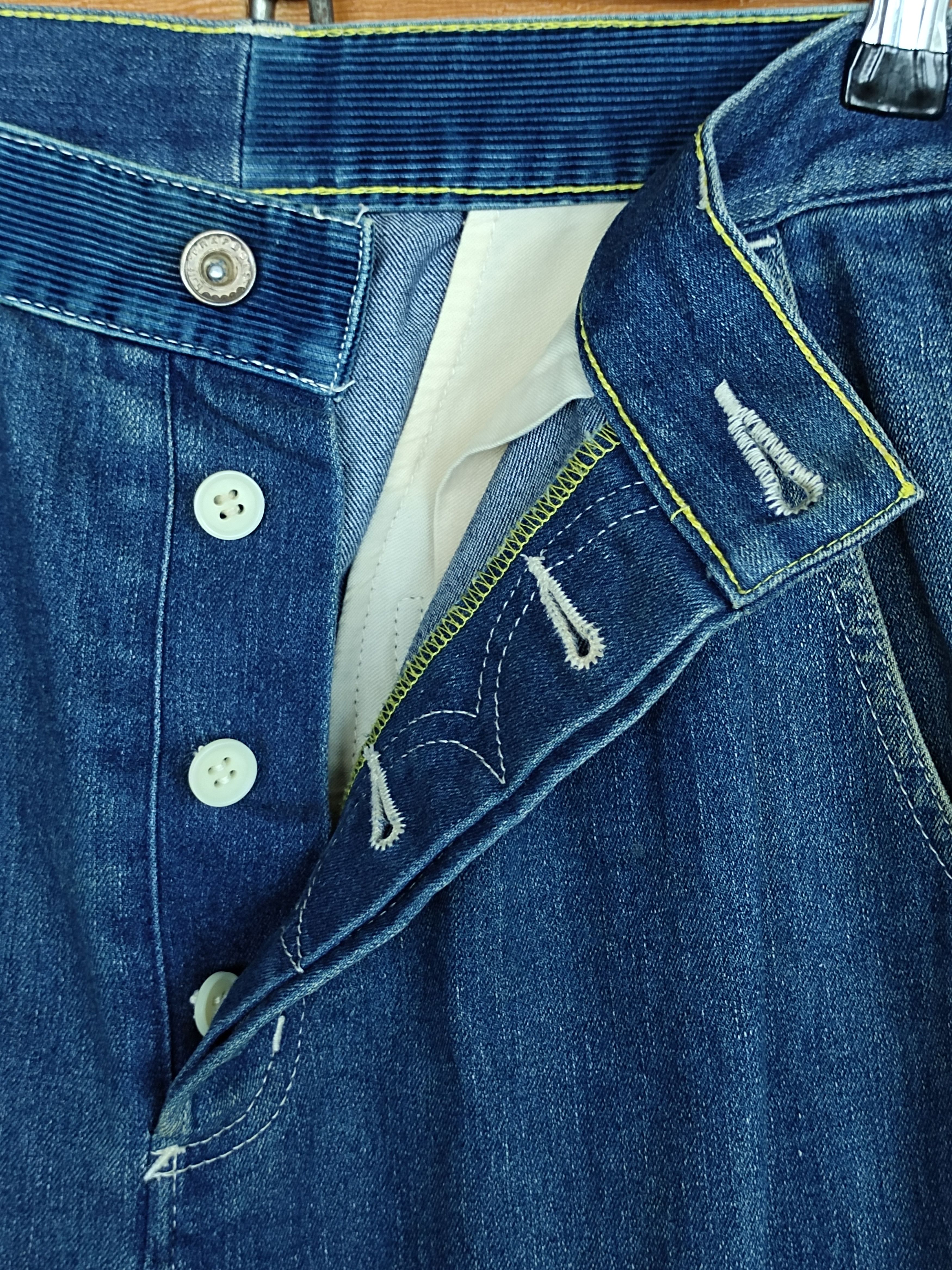 Frapbois Frapbois Patchwork Knee Drop Crotch Denim Pants Size US 30 / EU 46 - 13 Thumbnail
