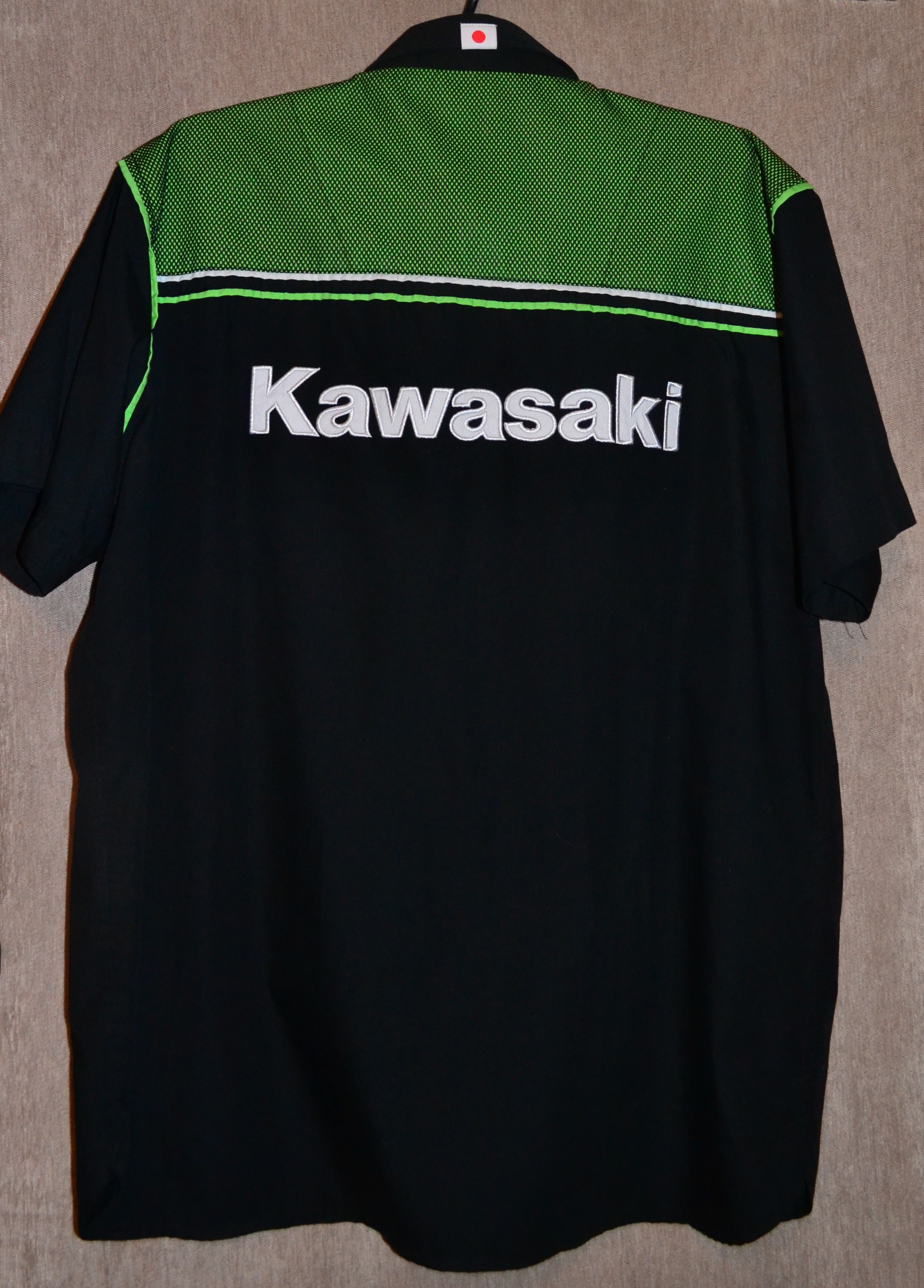 Japanese Brand Vintage Kawasaki Japan Racing Team Short Sleeve Shirt Moto Size US XXL / EU 58 / 5 - 4 Thumbnail