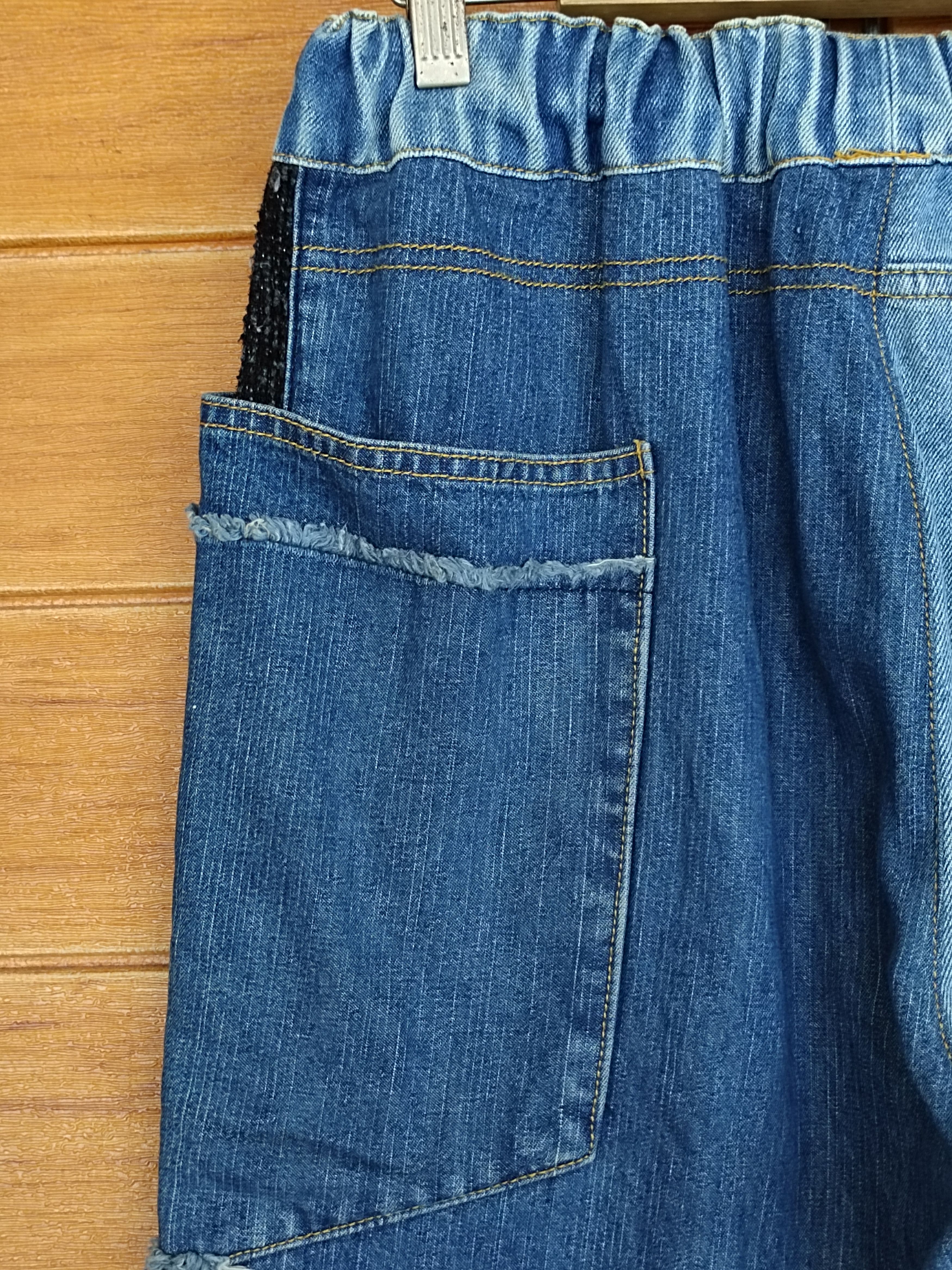 Kapital Koharu Japan Reworked Denim Pants Drawstring Size US 32 / EU 48 - 12 Thumbnail