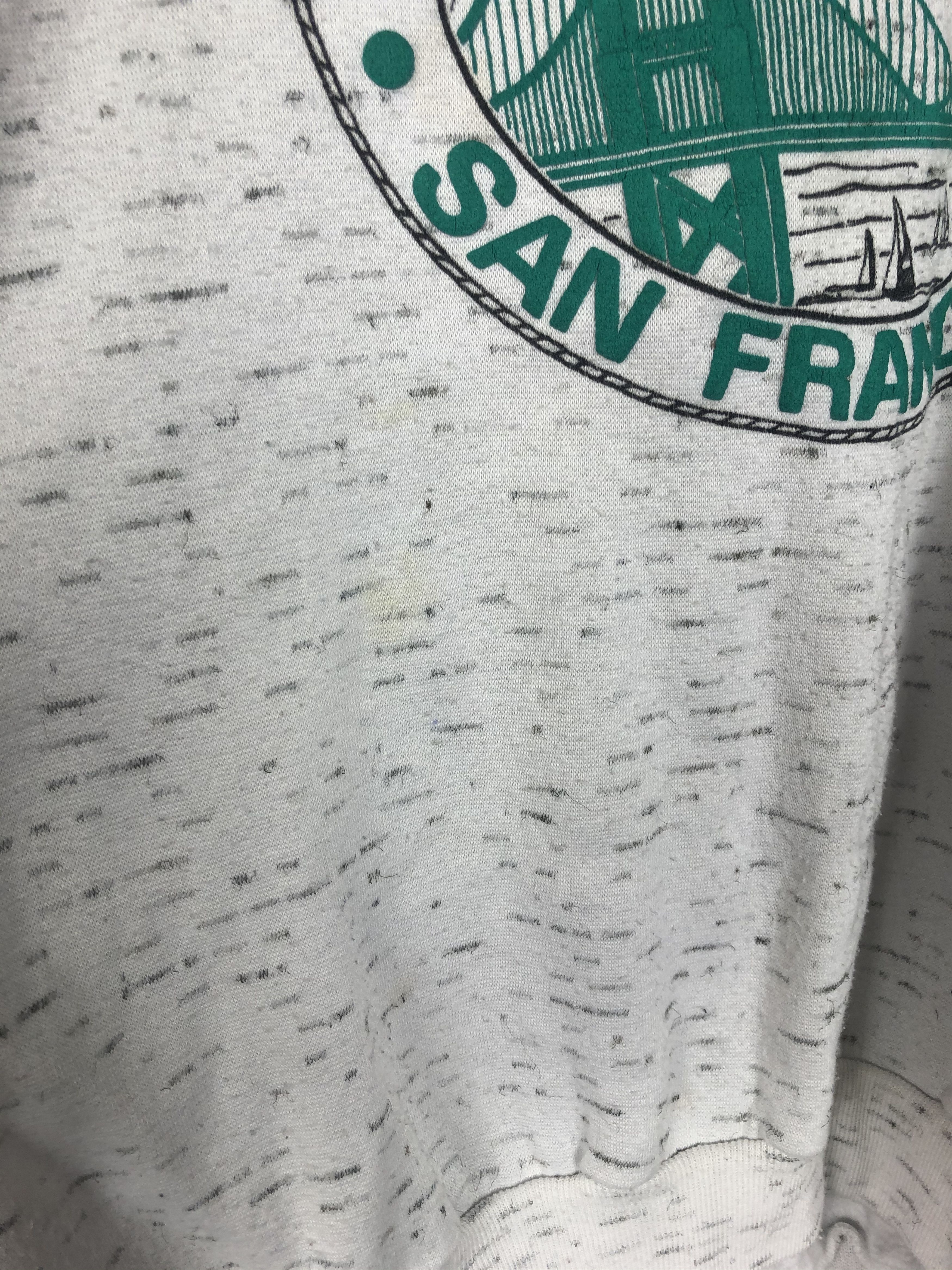 Vintage Vintage 1990 Golden Gate Bridge 1/4 ZIP Sweatshirt Size US XL / EU 56 / 4 - 4 Thumbnail