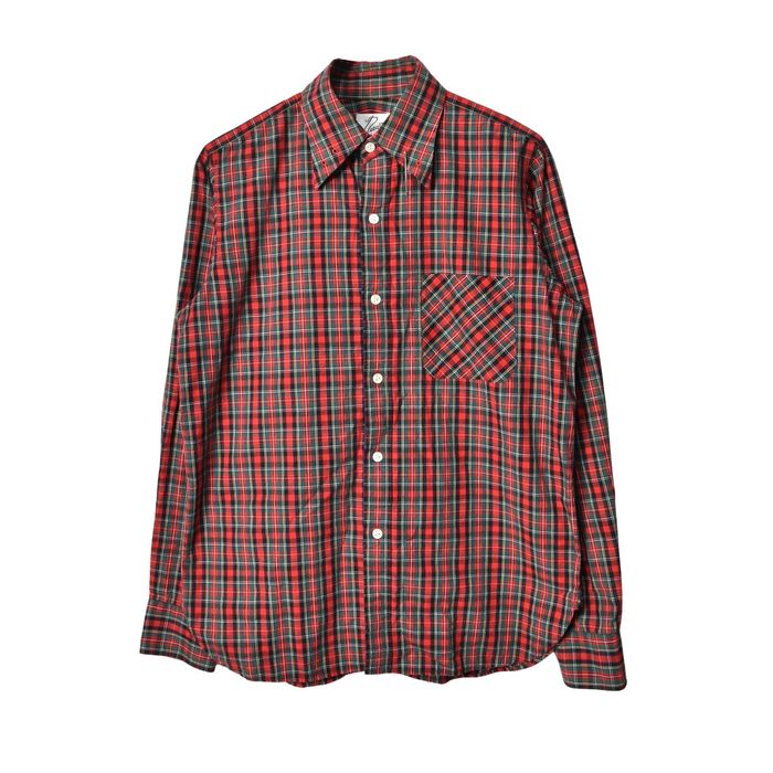 Twin Needle Harness Checkered Shirt