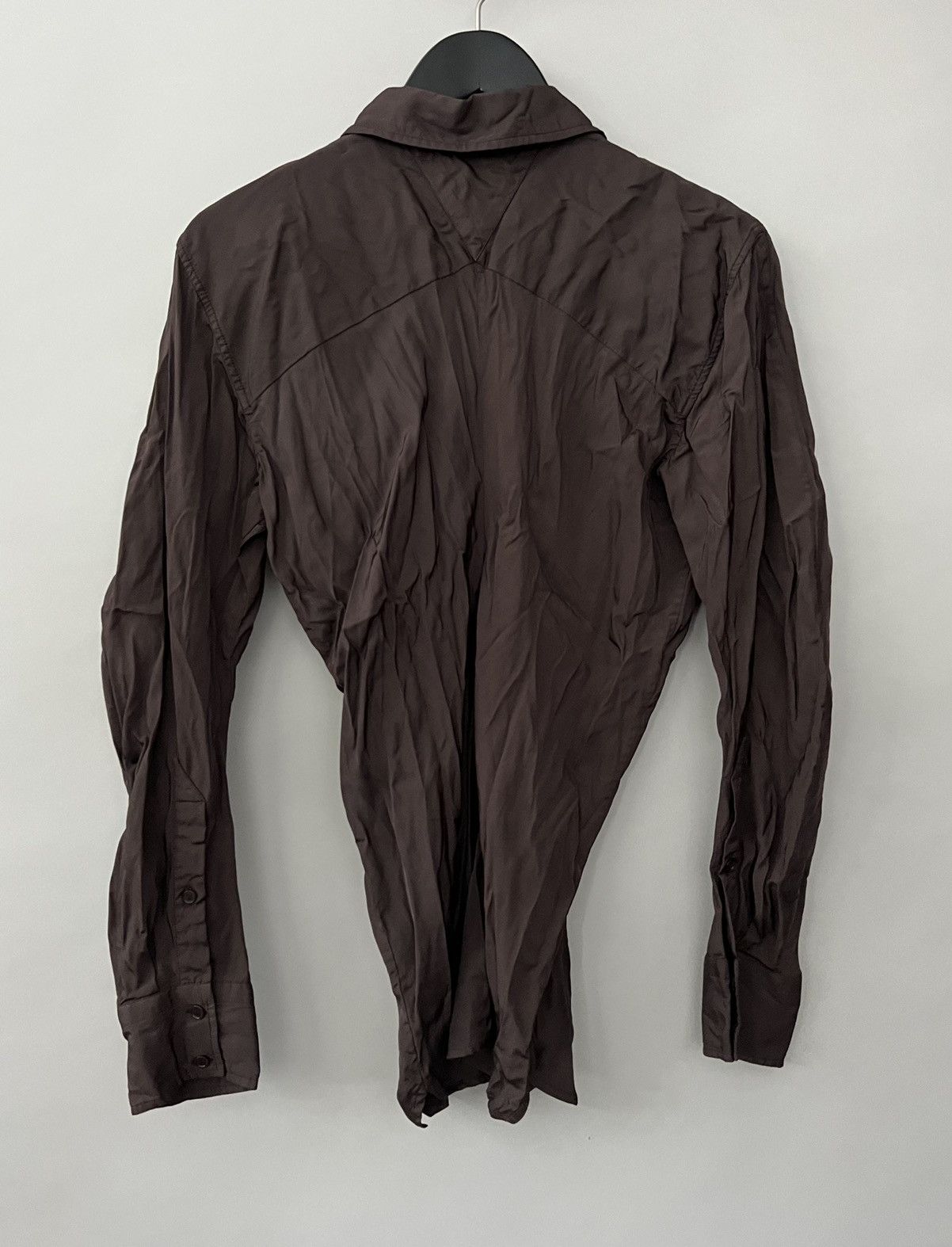 Bottega Veneta Bottega Veneta Logo Viscose Silk Blouse Shirt Size XS / US 0-2 / IT 36-38 - 2 Thumbnail