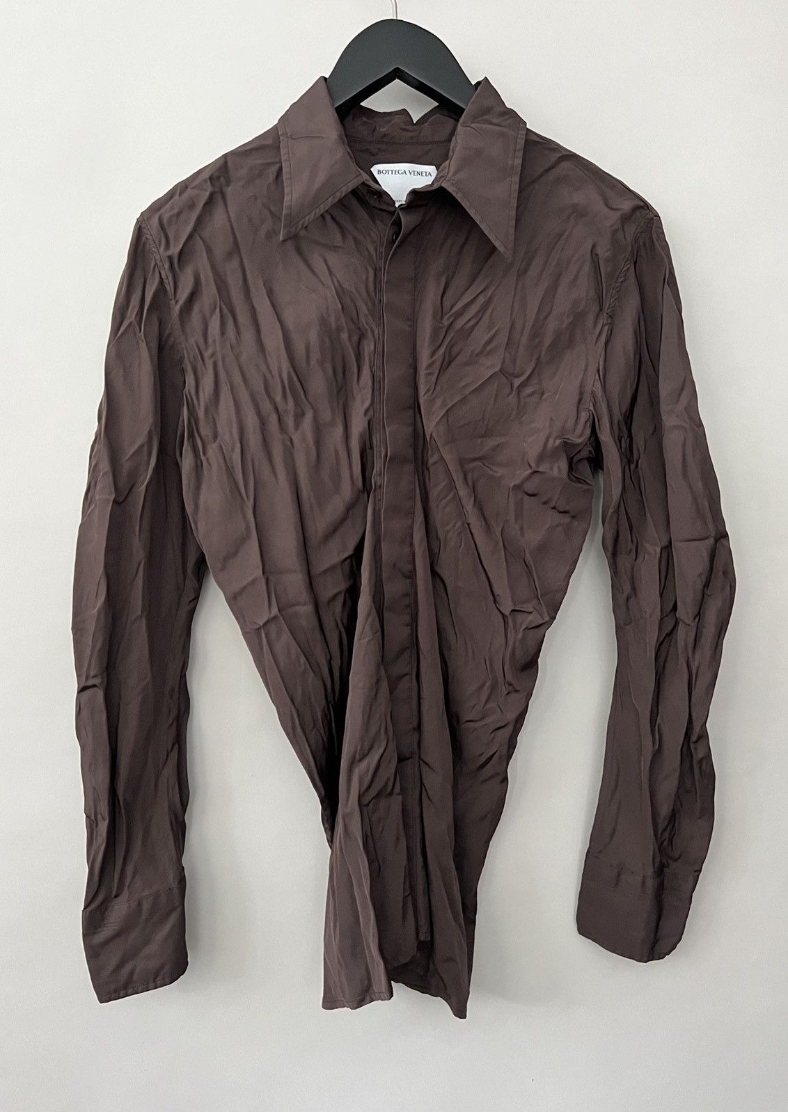 Bottega Veneta Bottega Veneta Logo Viscose Silk Blouse Shirt Size XS / US 0-2 / IT 36-38 - 1 Thumbnail