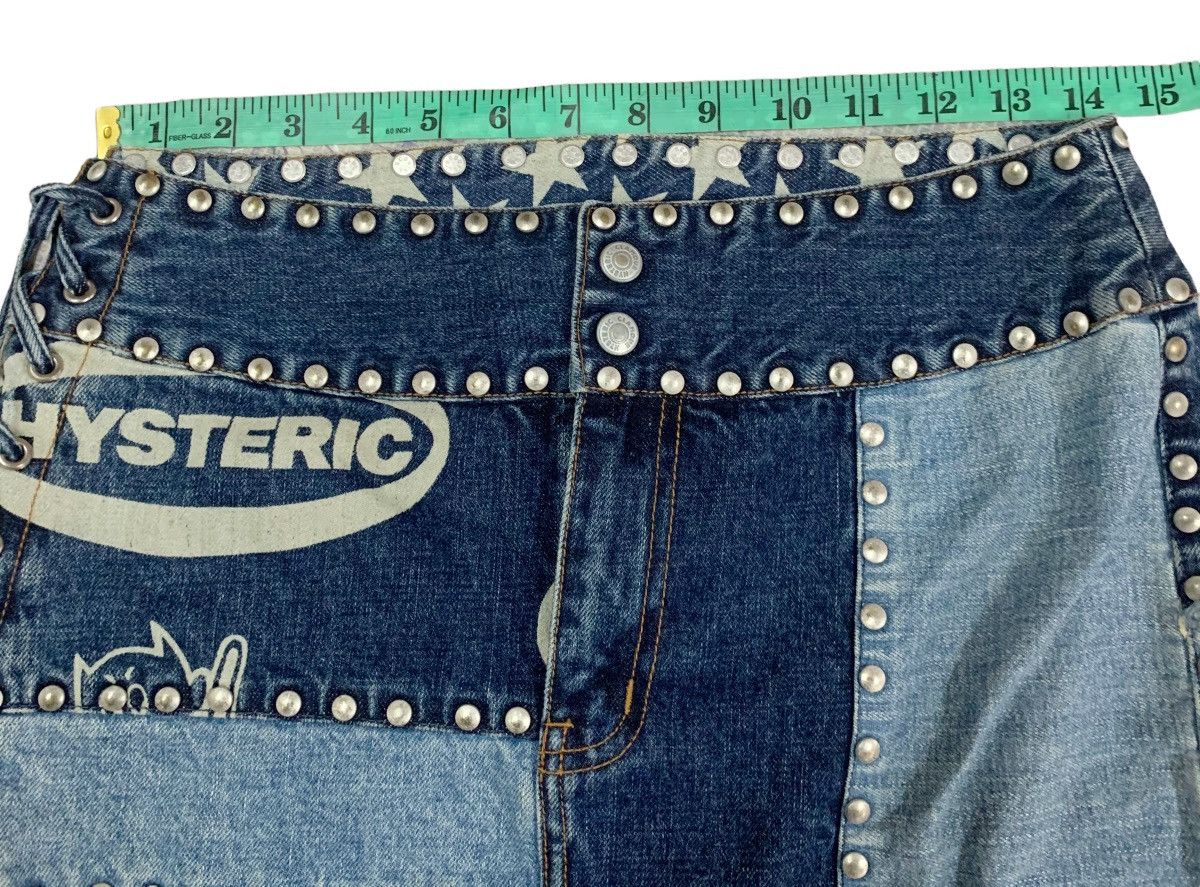 Hysteric Glamour HYSTERIC GLAMOUR DENIM PATCH WORK GOTHIC SKINHEAD SKIRTS Size 28" / US 6 / IT 42 - 8 Thumbnail