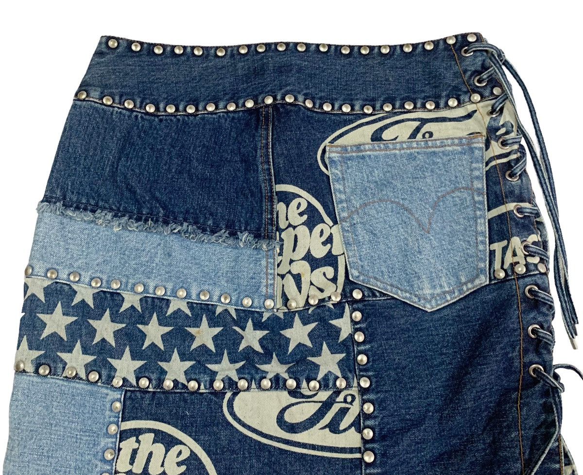 Hysteric Glamour HYSTERIC GLAMOUR DENIM PATCH WORK GOTHIC SKINHEAD SKIRTS Size 28" / US 6 / IT 42 - 14 Thumbnail