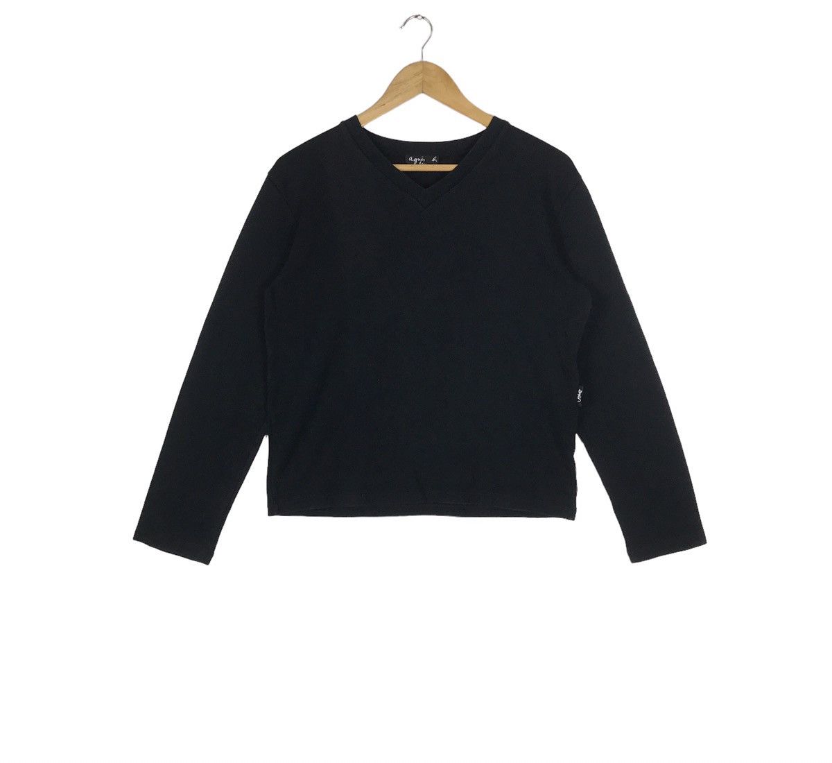 Agnes B Homme Paris V Neck Longsleeve Jumper