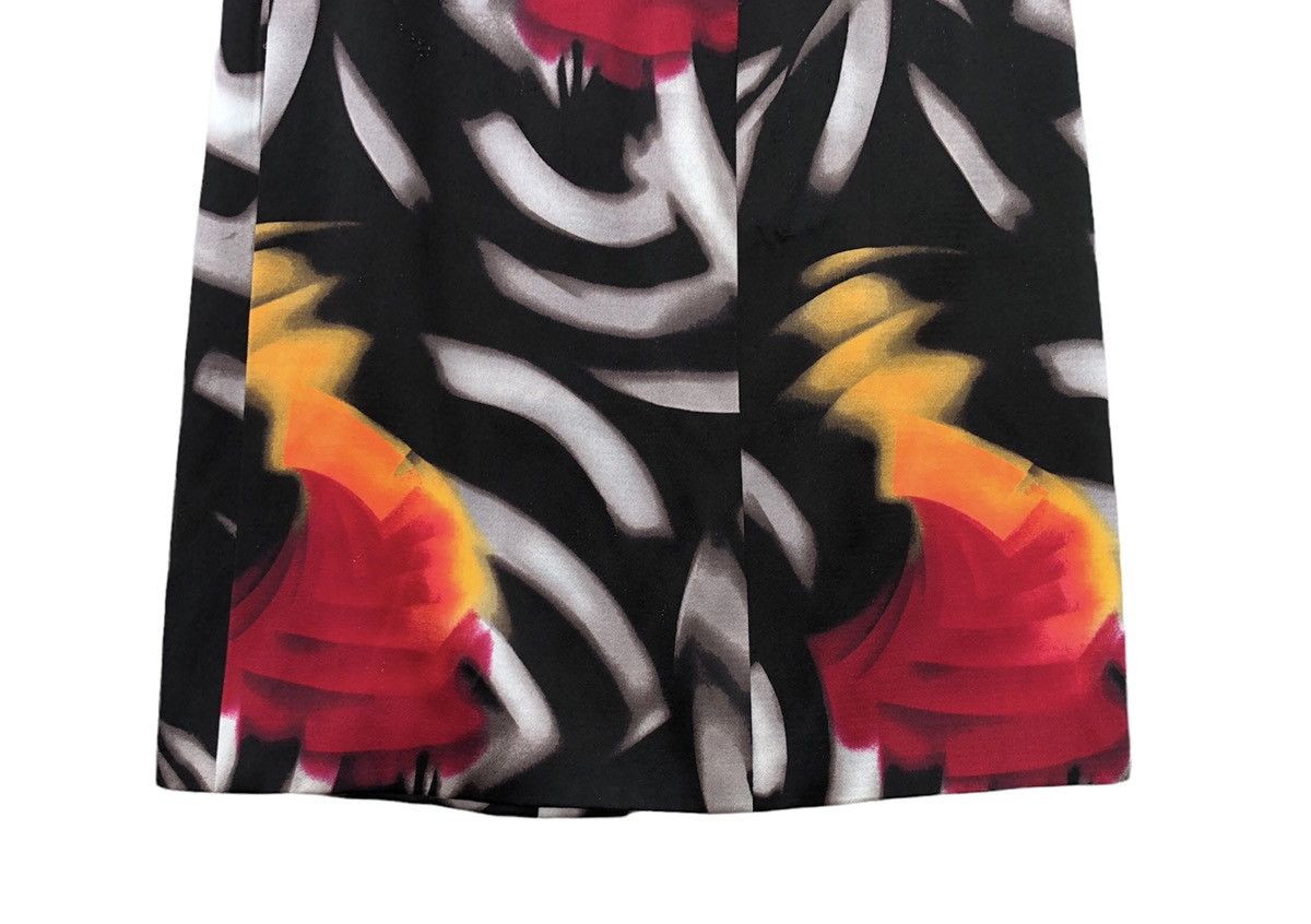 【極美品】Gianni Versace 80s〜90s ヴィンテージ スカート Vintage 80s Gianni Versace Navy Blue High Waisted Striped Straight