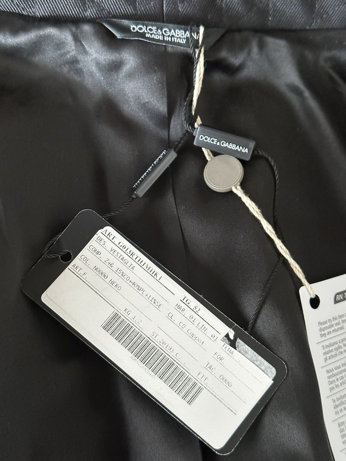 Dolce & Gabbana New Dolce & Gabbana Men’s Formal Robe Jacket $4950 Size 42R - 8 Thumbnail