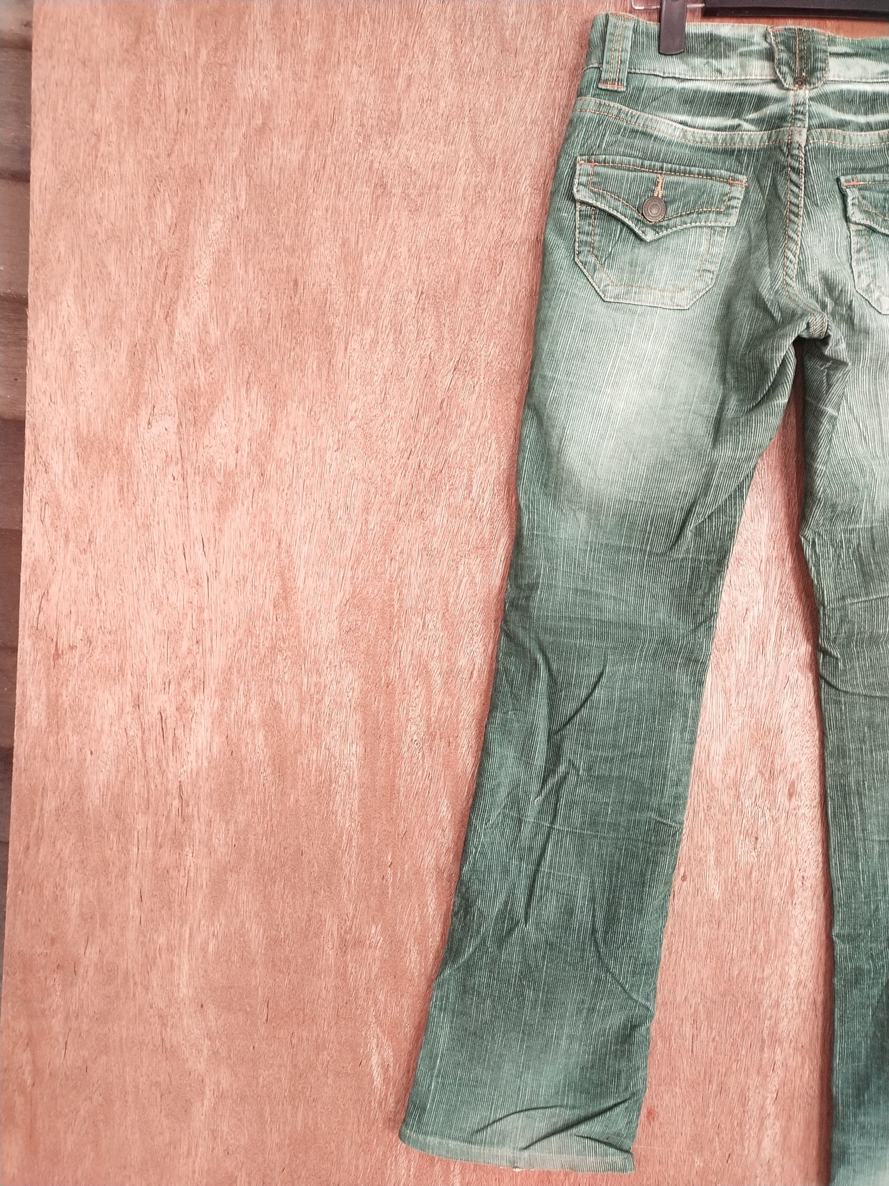Japanese Brand Honeysuckle Rose green corduroy japan denim #S080 Size 27" / US 4 / IT 40 - 12 Thumbnail