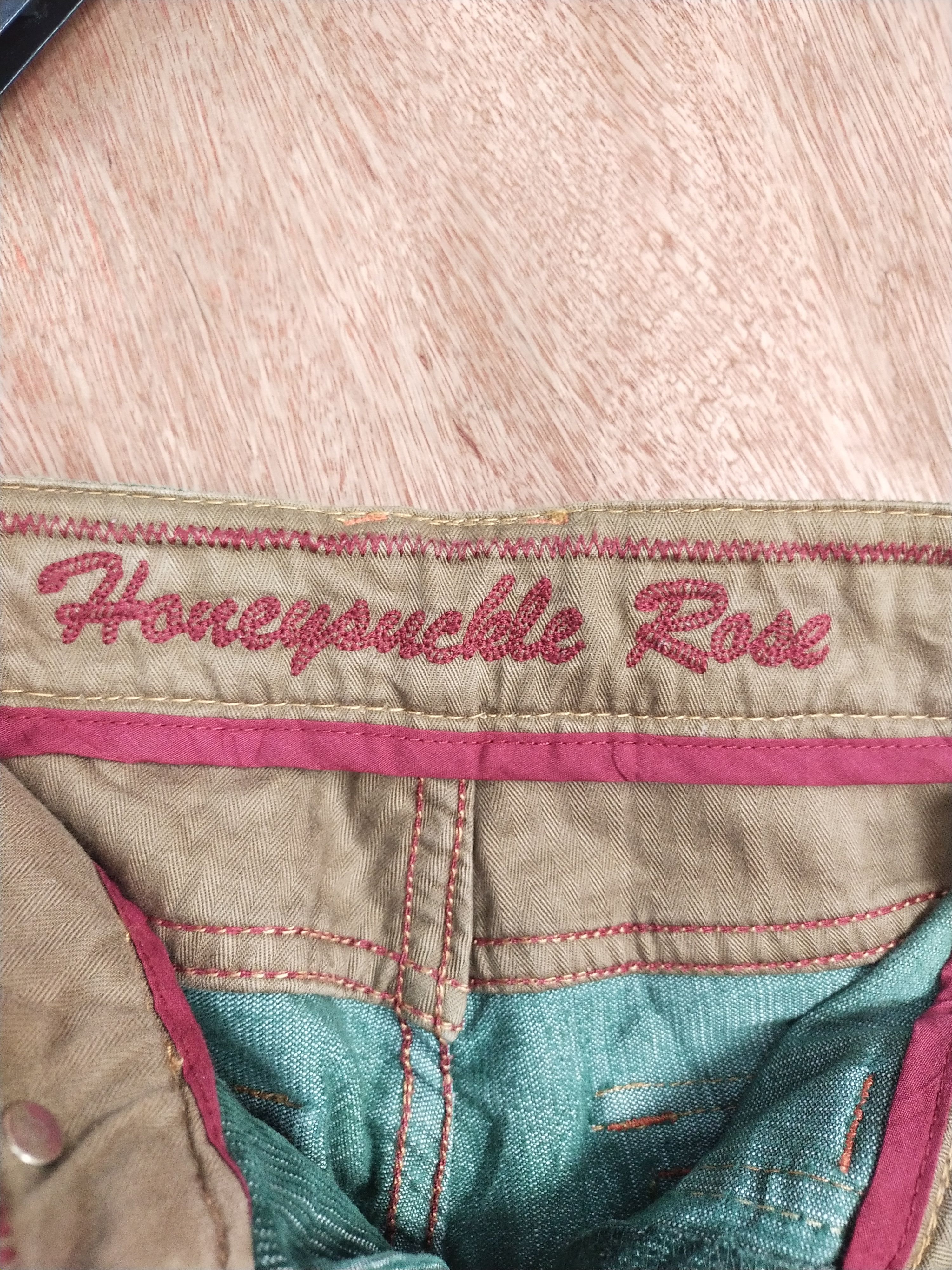 Japanese Brand Honeysuckle Rose green corduroy japan denim #S080 Size 27" / US 4 / IT 40 - 7 Thumbnail