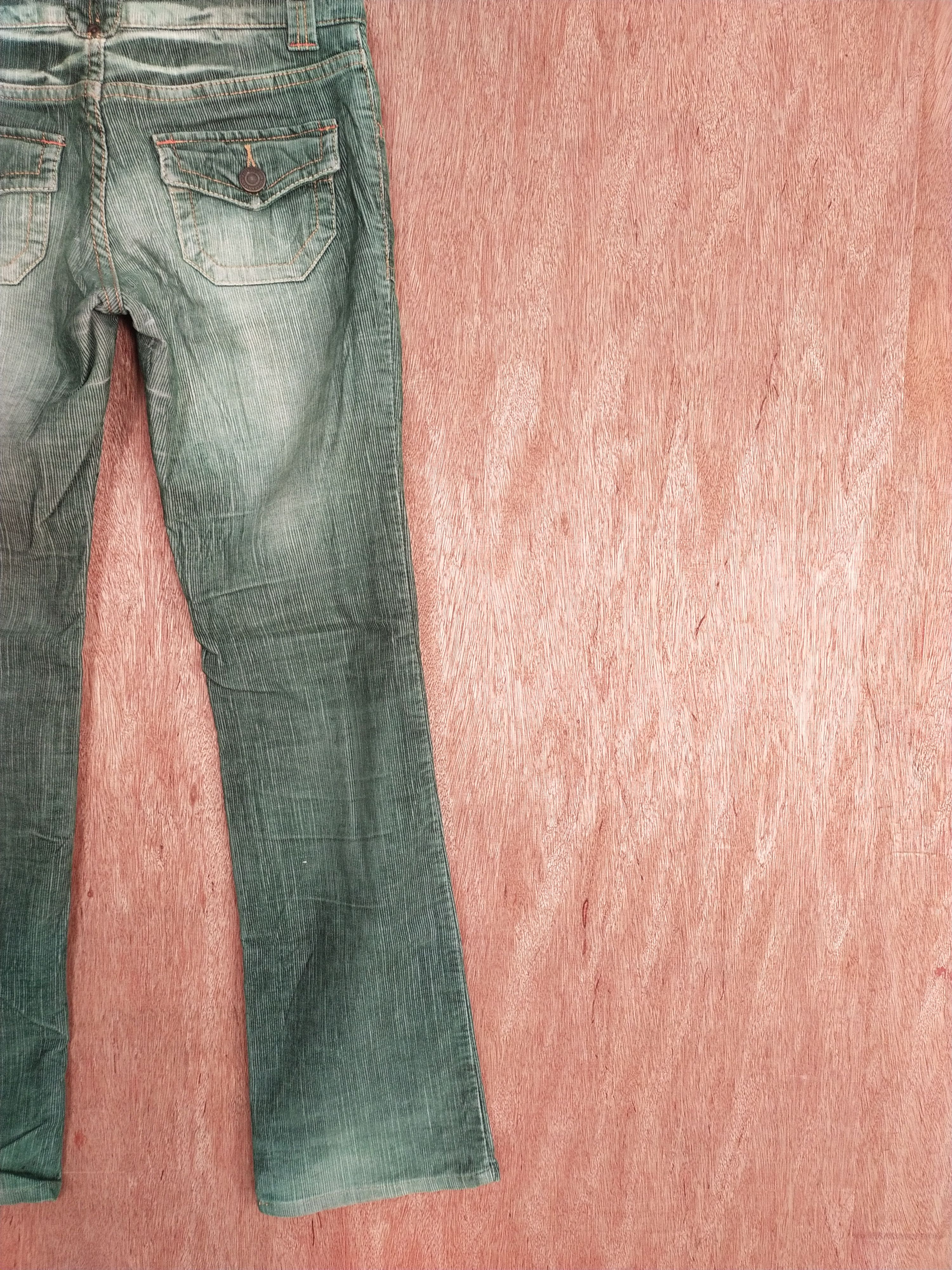 Japanese Brand Honeysuckle Rose green corduroy japan denim #S080 Size 27" / US 4 / IT 40 - 13 Thumbnail