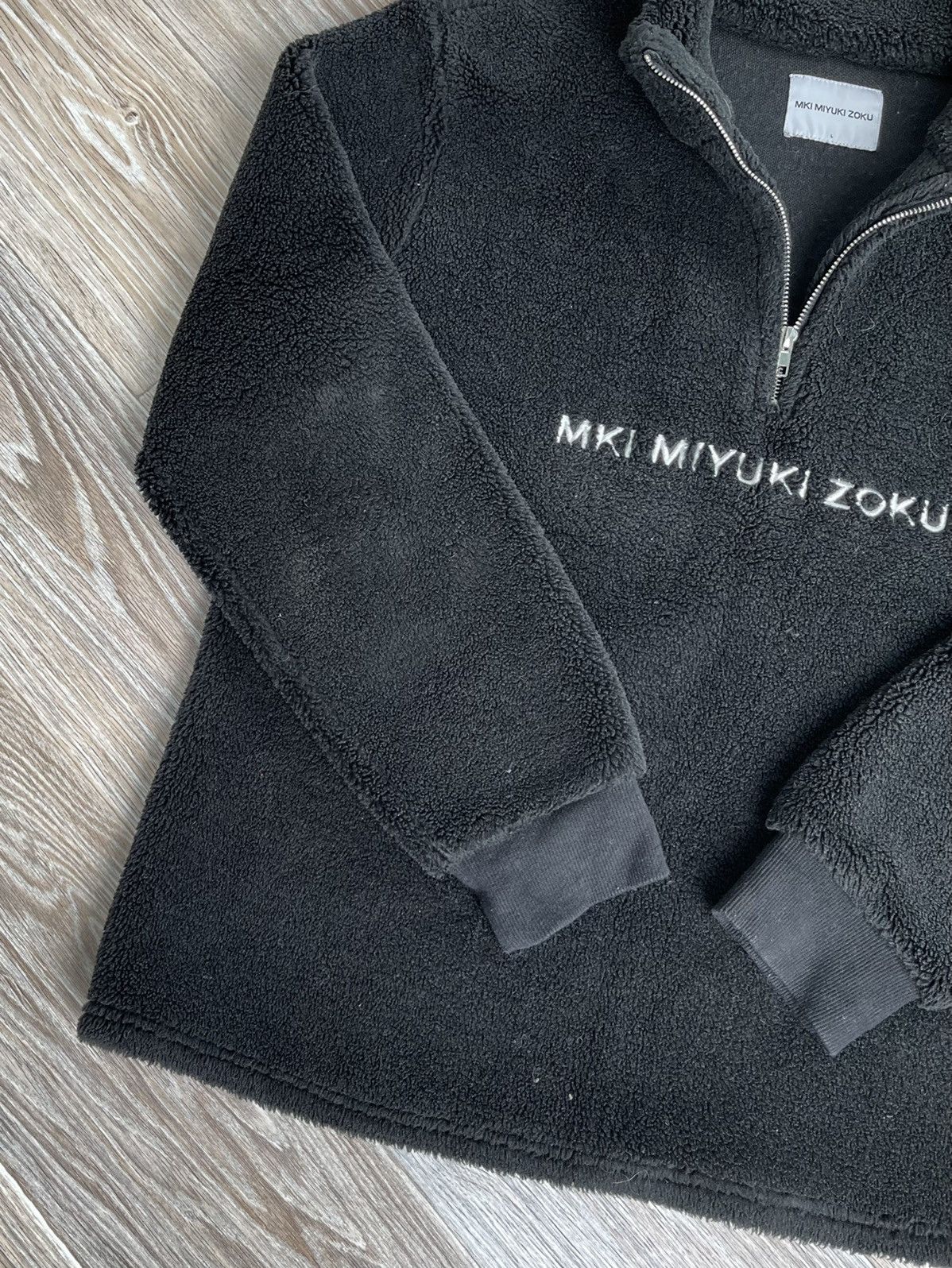 Mki Miyuki Zoku Mki Miyuki-Zoku Quarter Zip Fleece Sweater Size US L / EU 52-54 / 3 - 3 Thumbnail