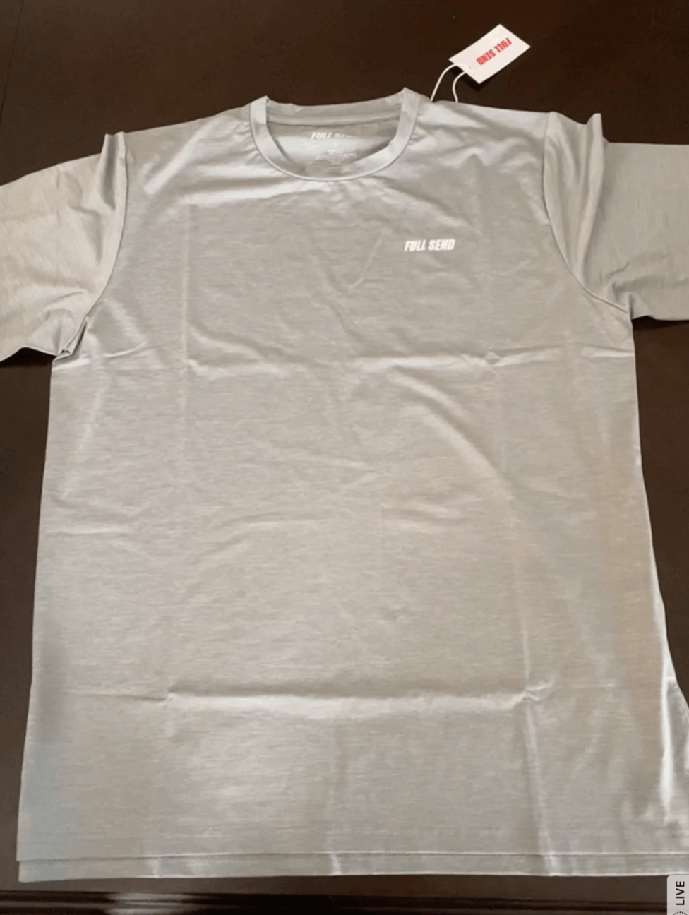 Full Send Full Send Fitness Grey Compression Tee *BRAND NEW* Size US L / EU 52-54 / 3 - 2 Thumbnail