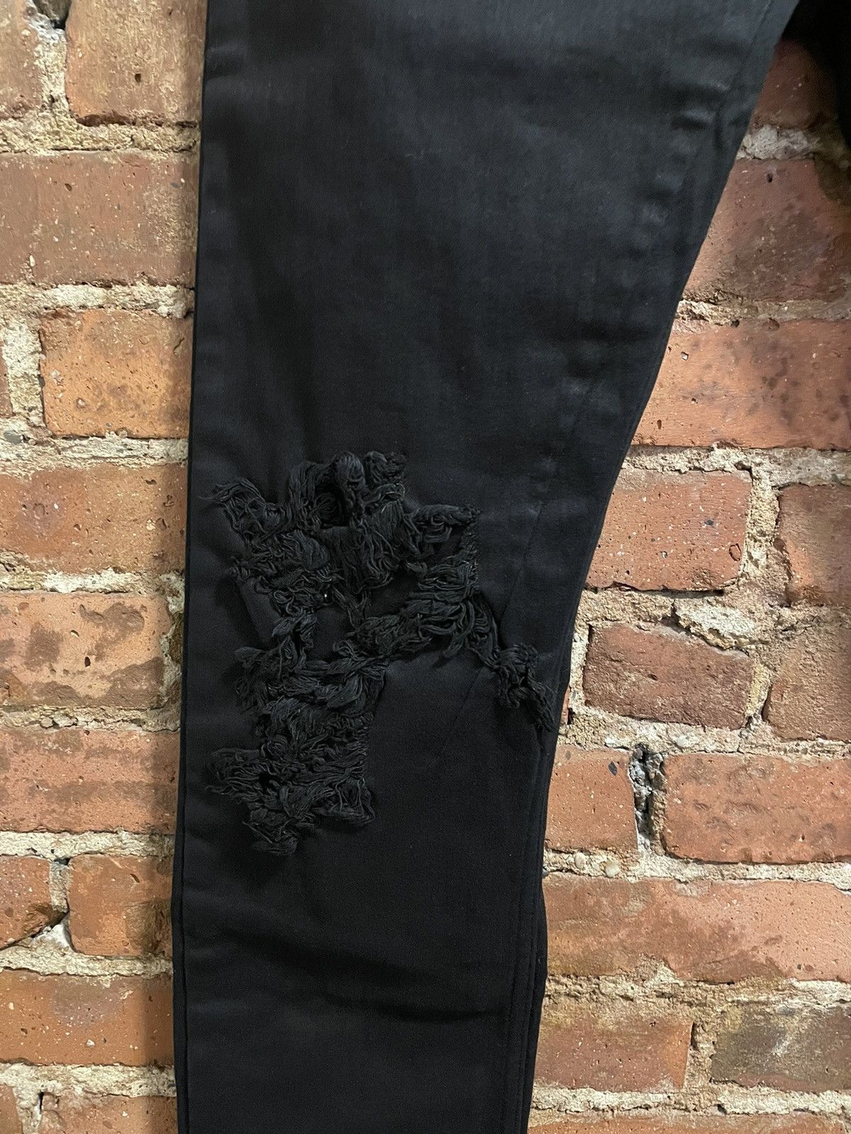 Rick Owens × Rick Owens Drkshdw Rick Owens black Slashed Detroit Jeans new 2022 Size US 32 / EU 48 - 5 Thumbnail