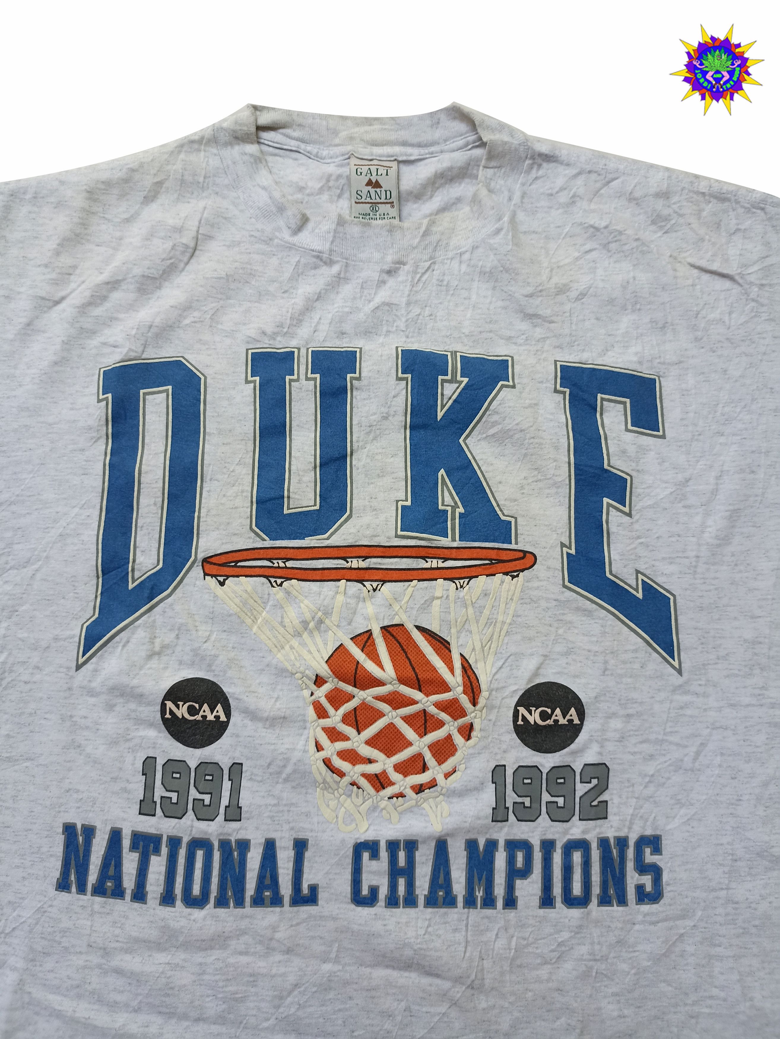NBA × NCAA × Vintage Vintage 1991-1992 NCAA DUKE National Champions T shirt Size US XL / EU 56 / 4 - 2 Thumbnail