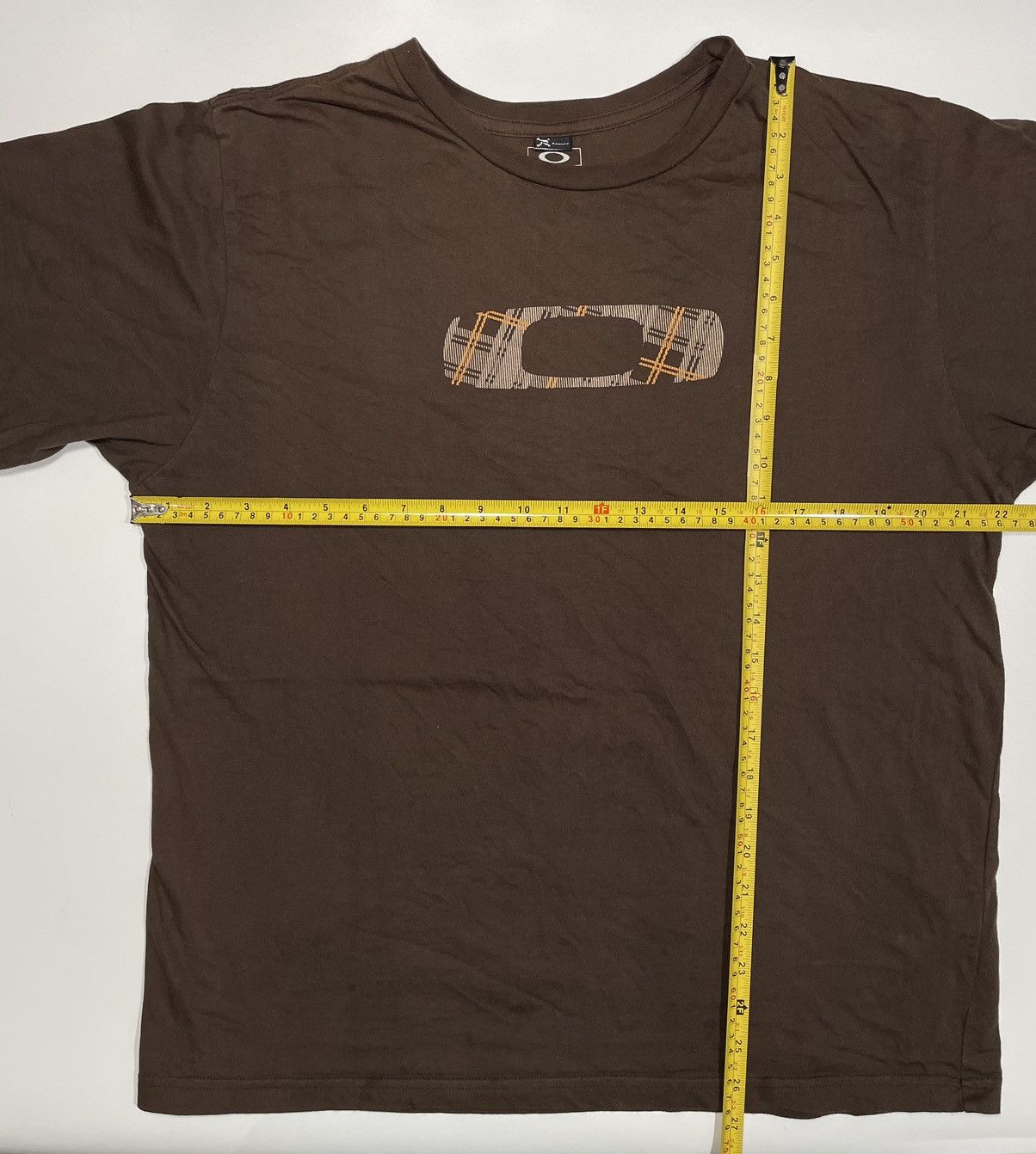 Vintage Vintage Oakley Japan 🇯🇵 brown nova check plaid center logo Size US L / EU 52-54 / 3 - 4 Thumbnail