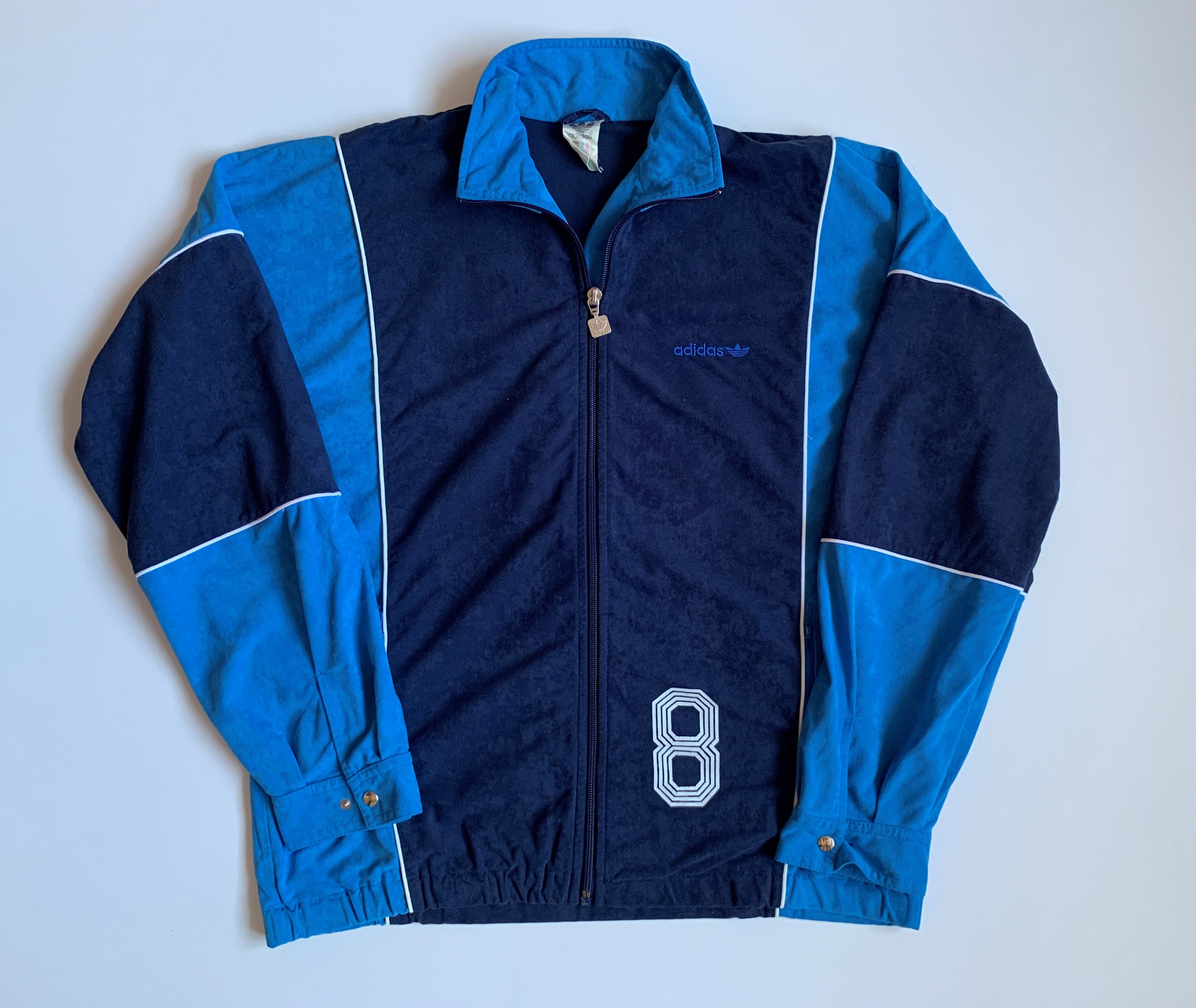 Adidas 80's Adidas Vintage Men's Track Jacket Tracksuit Top Size US S / EU 44-46 / 1 - 3 Thumbnail